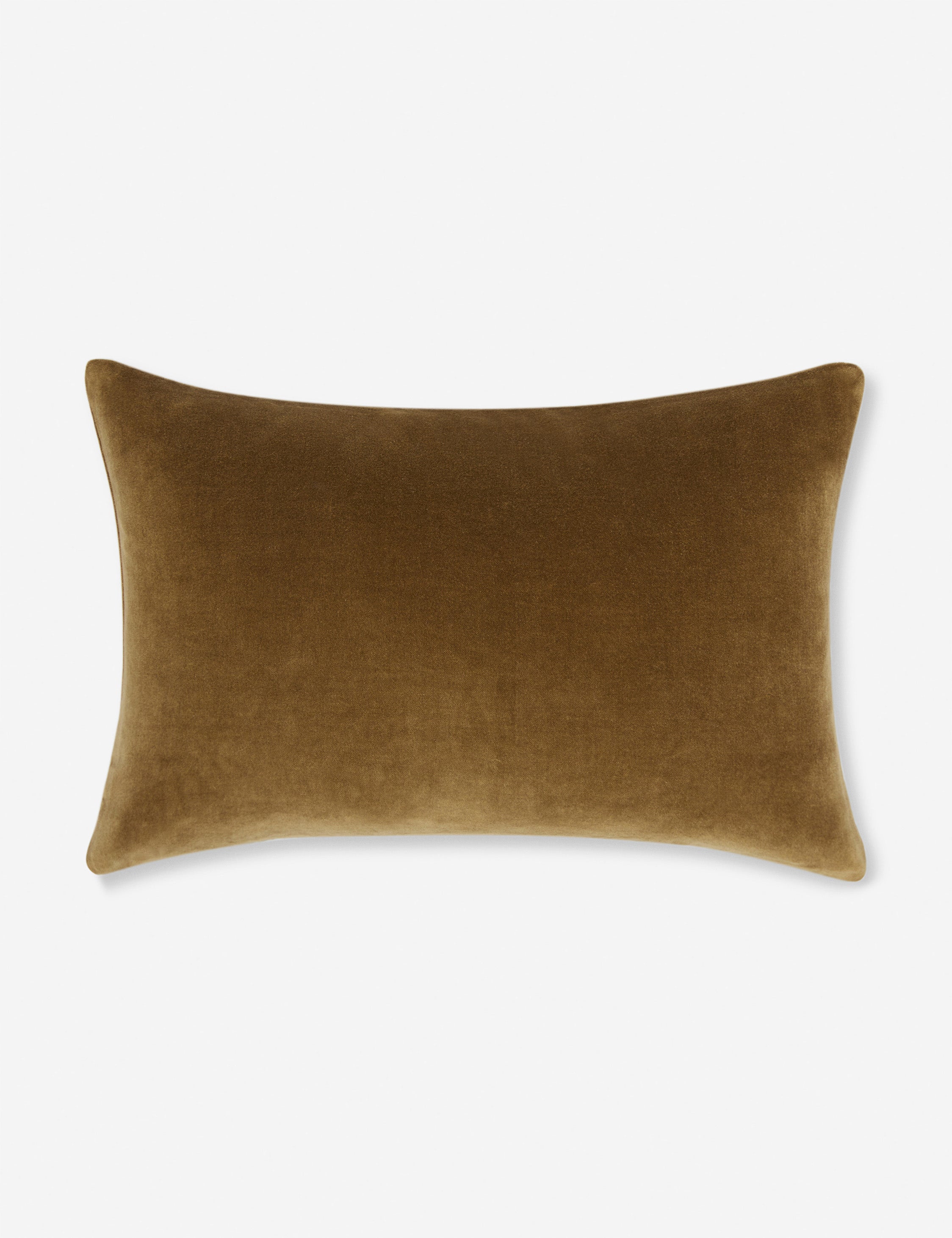 Charlotte Toast Brown Lumbar Velvet Pillow