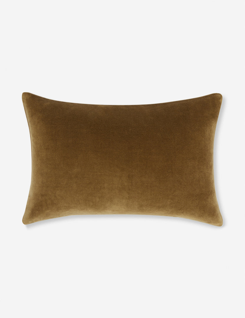 #color::toast #style::lumbar  #fill type::with-feather-down-insert  #fill type::pillow-cover-only |   Charlotte Toast Brown Lumbar Velvet Pillow