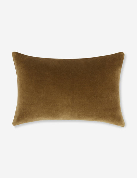 #color::toast #style::lumbar  #fill type::with-feather-down-insert  #fill type::pillow-cover-only |   Charlotte Toast Brown Lumbar Velvet Pillow