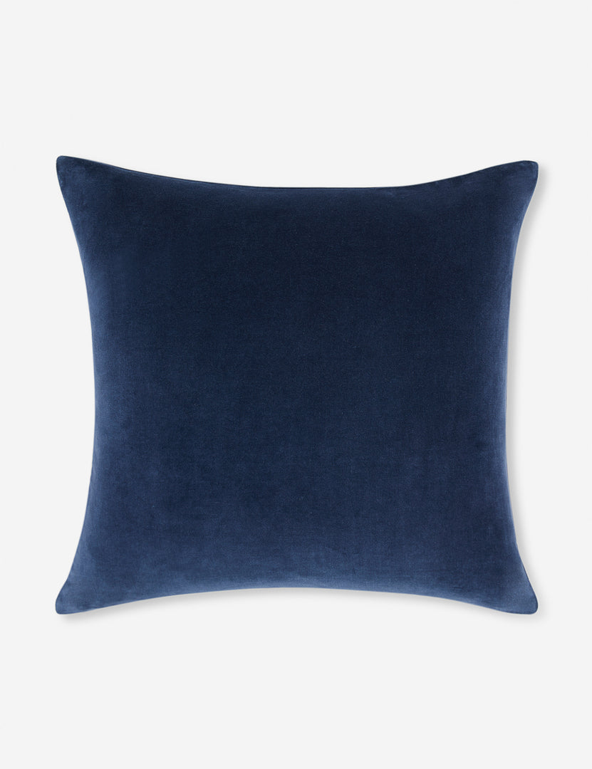 #color::true-blue #style::square  #fill type::with-feather-down-insert  #fill type::pillow-cover-only |   Charlotte True Blue Square Velvet Pillow