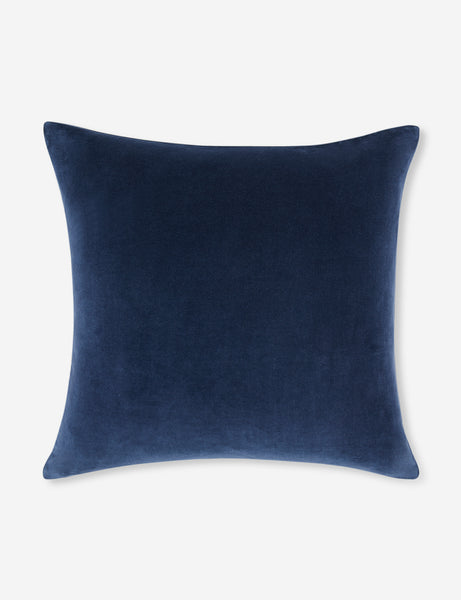 #color::true-blue #style::square  #fill type::with-feather-down-insert  #fill type::pillow-cover-only |   Charlotte True Blue Square Velvet Pillow