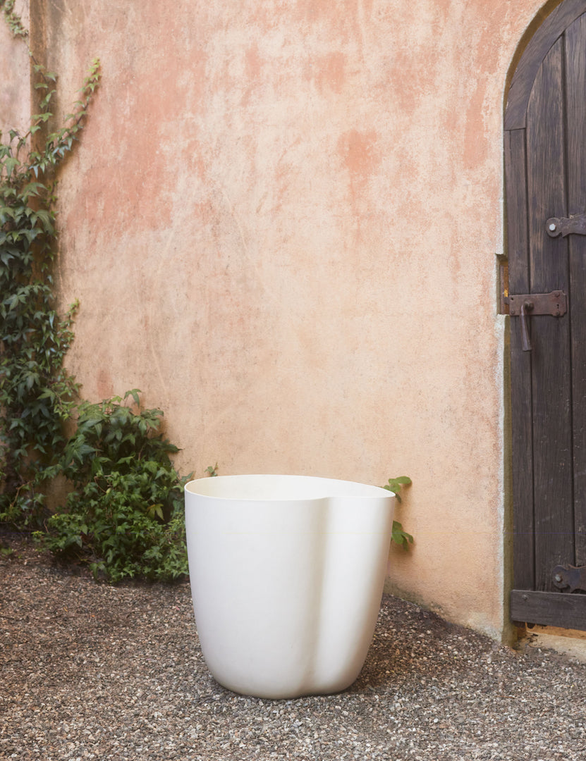 #color::eggshell #style::large | Dempsy large sculptural planter by Sarah Sherman Samuel in Eggshell.