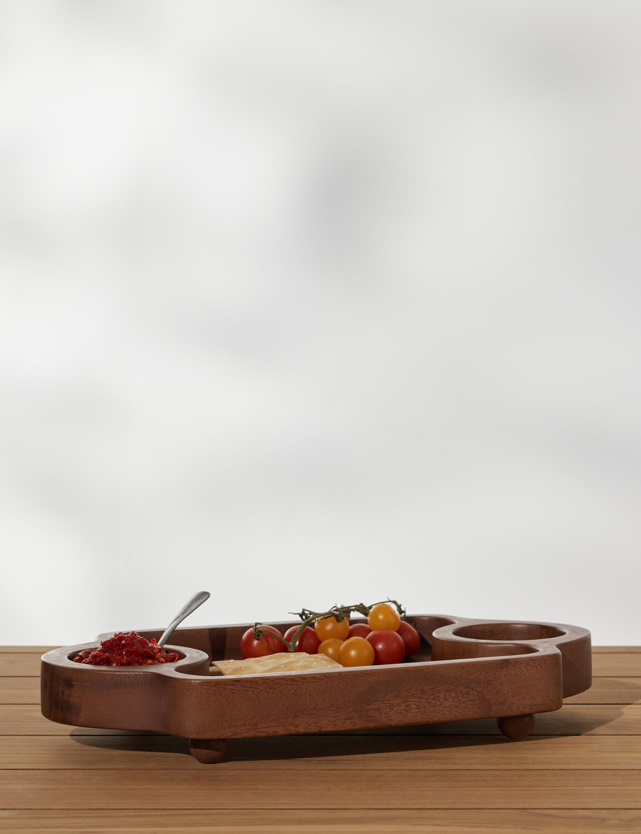 Divided walnut Serving Tray by Sarah Sherman Samuel