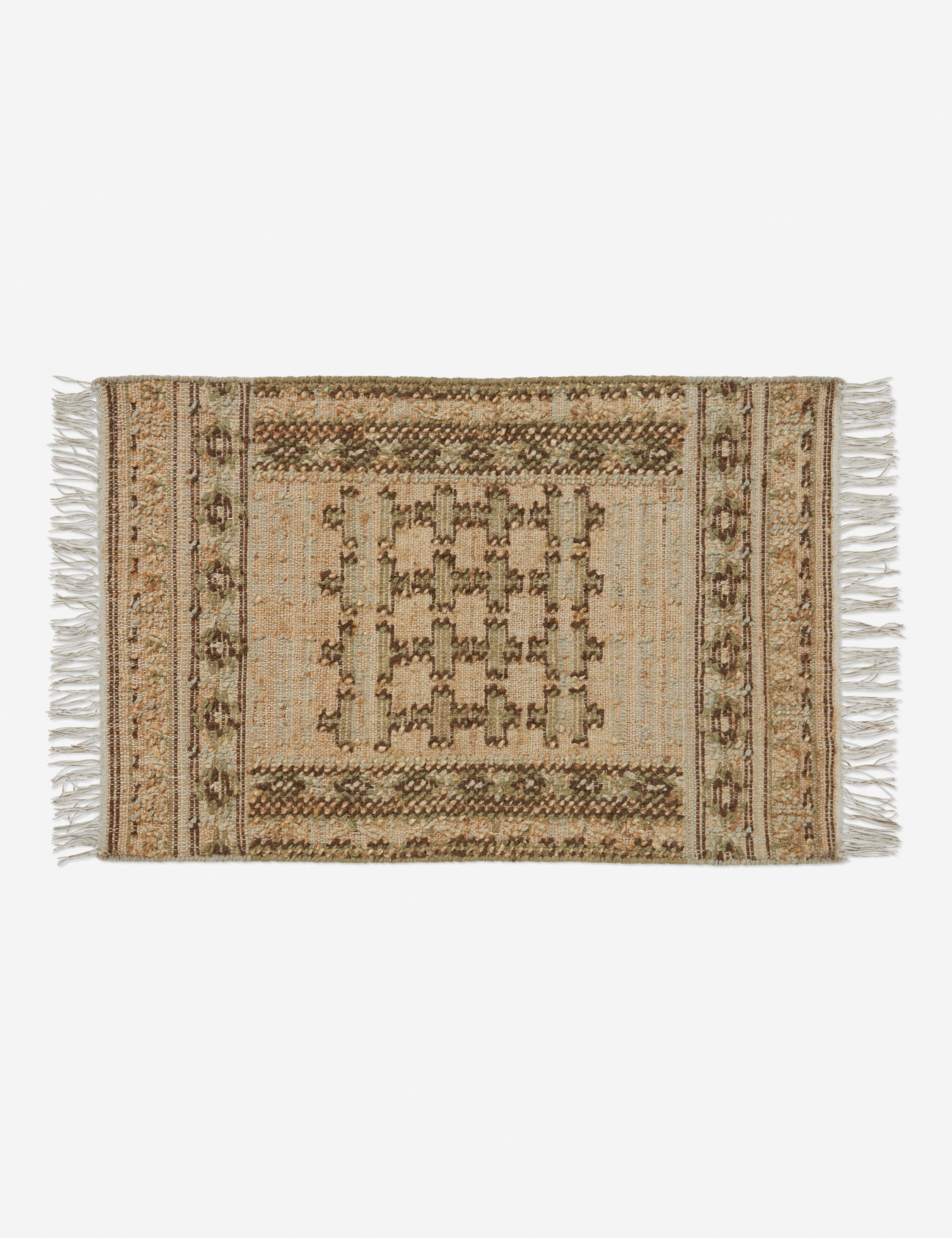 Keziah moss rug in its two by three feet size