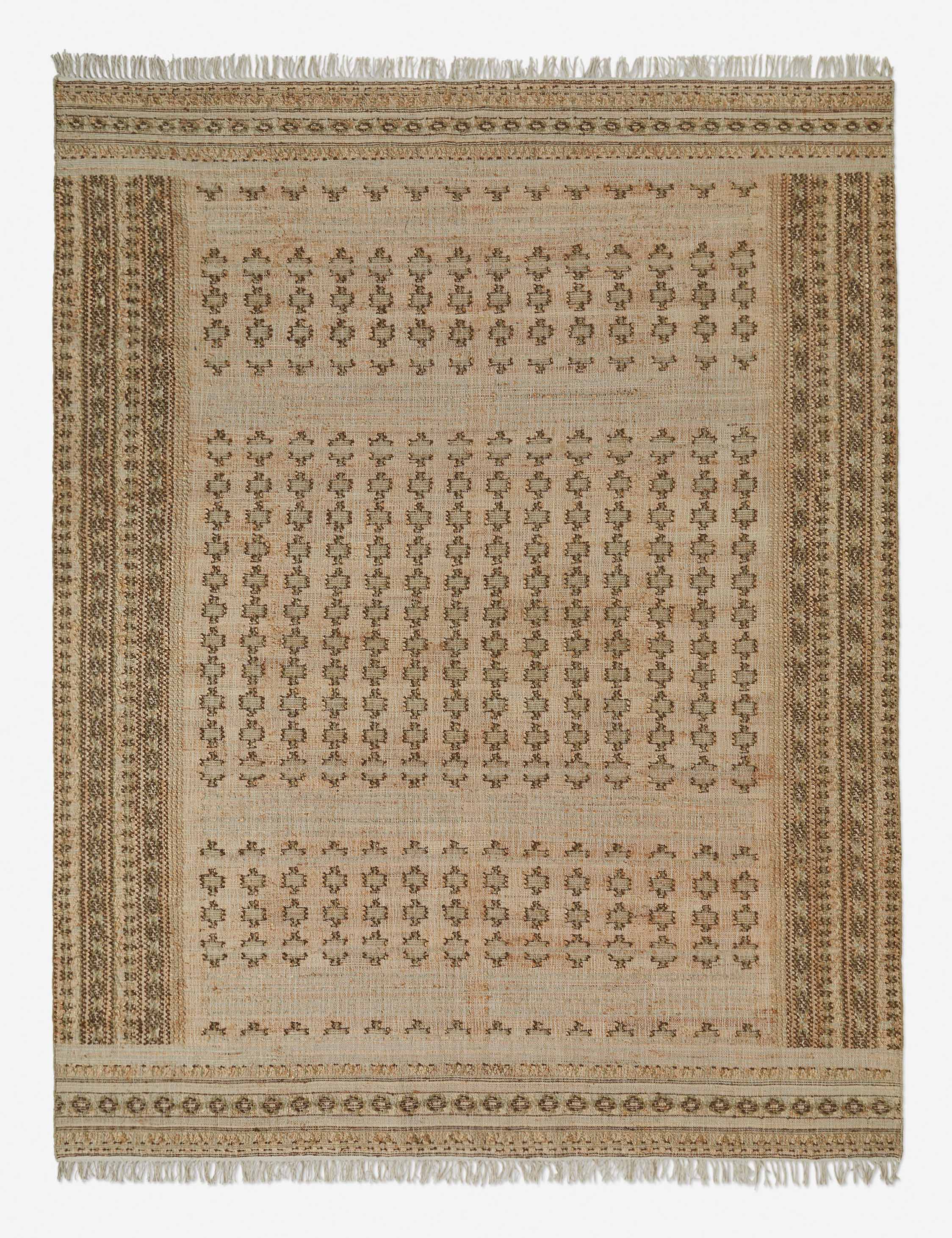 Keziah moss rug in its nine by twelve feet size