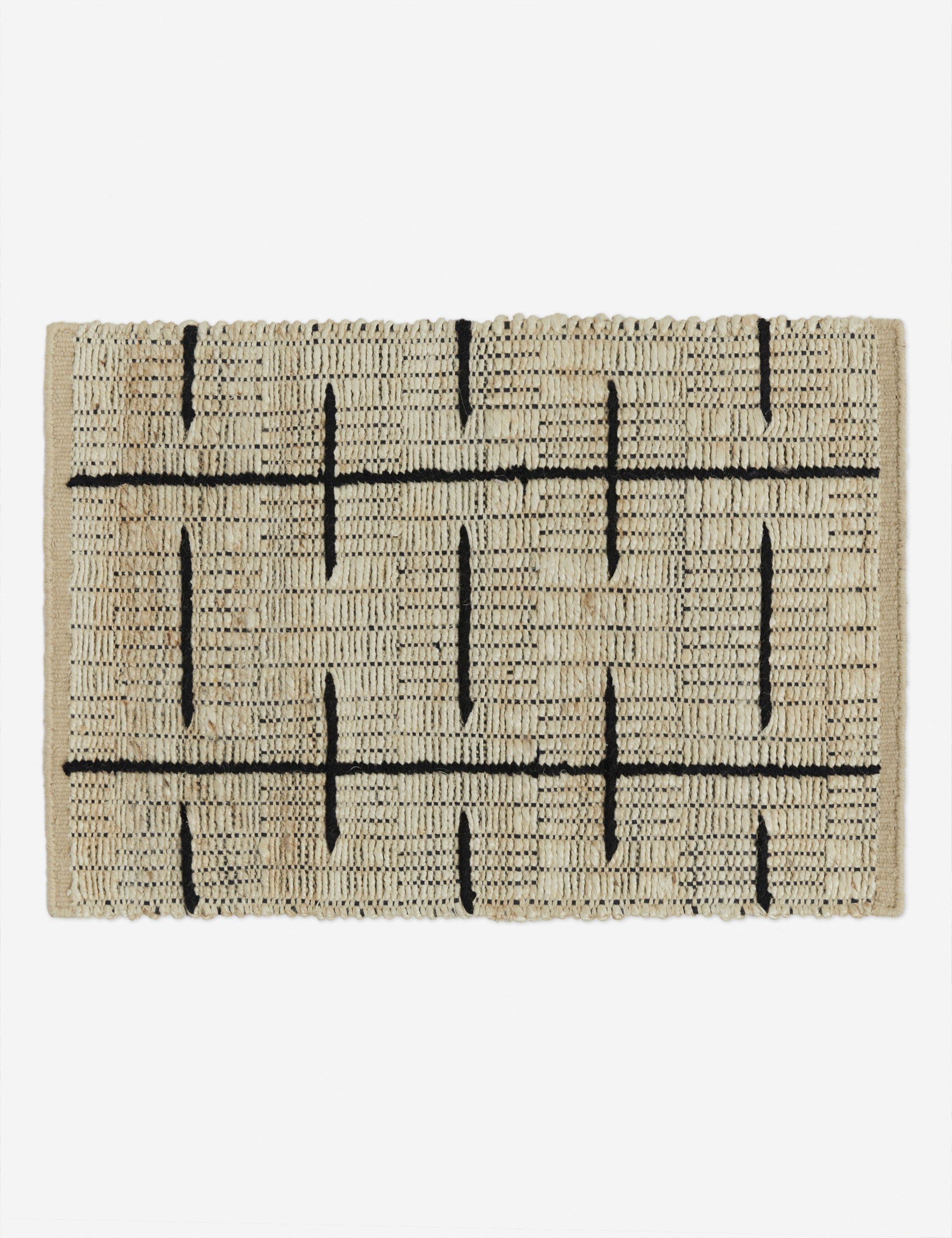 Kori stitch pattern natural fiber small area rug