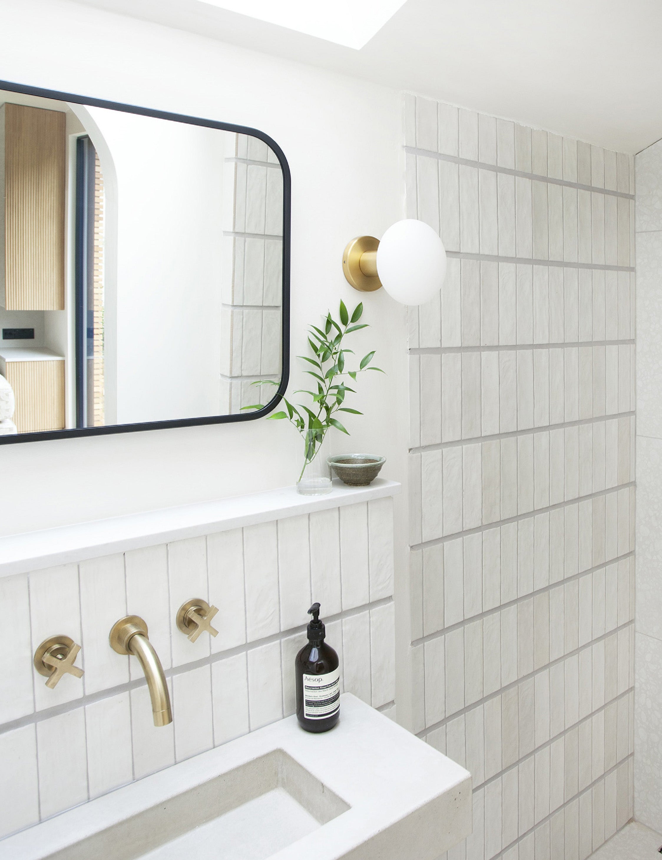 Lochan Outdoor Sconce with Oval by Tala : Brass
