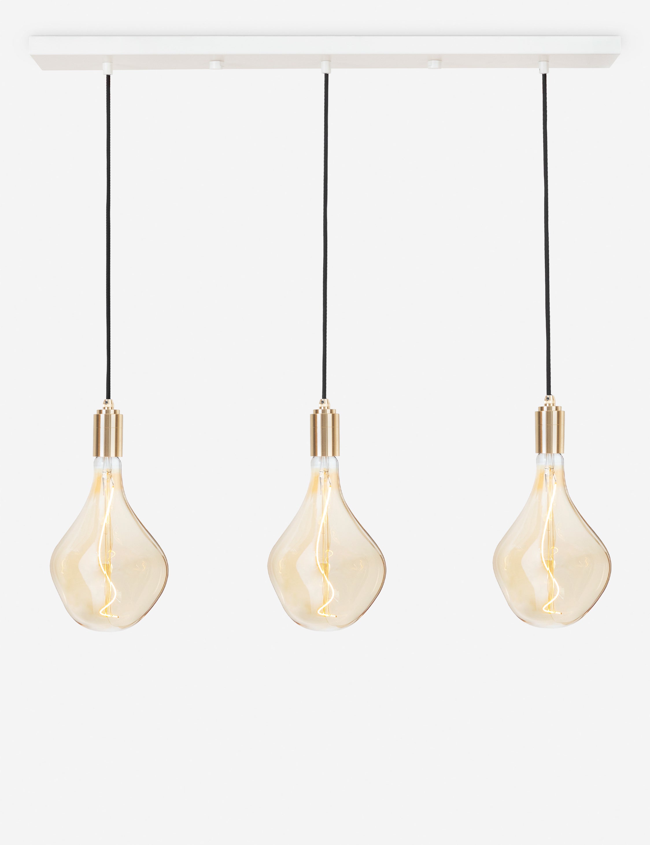 Triple Linear Pendant Light with Voronoi II by Tala