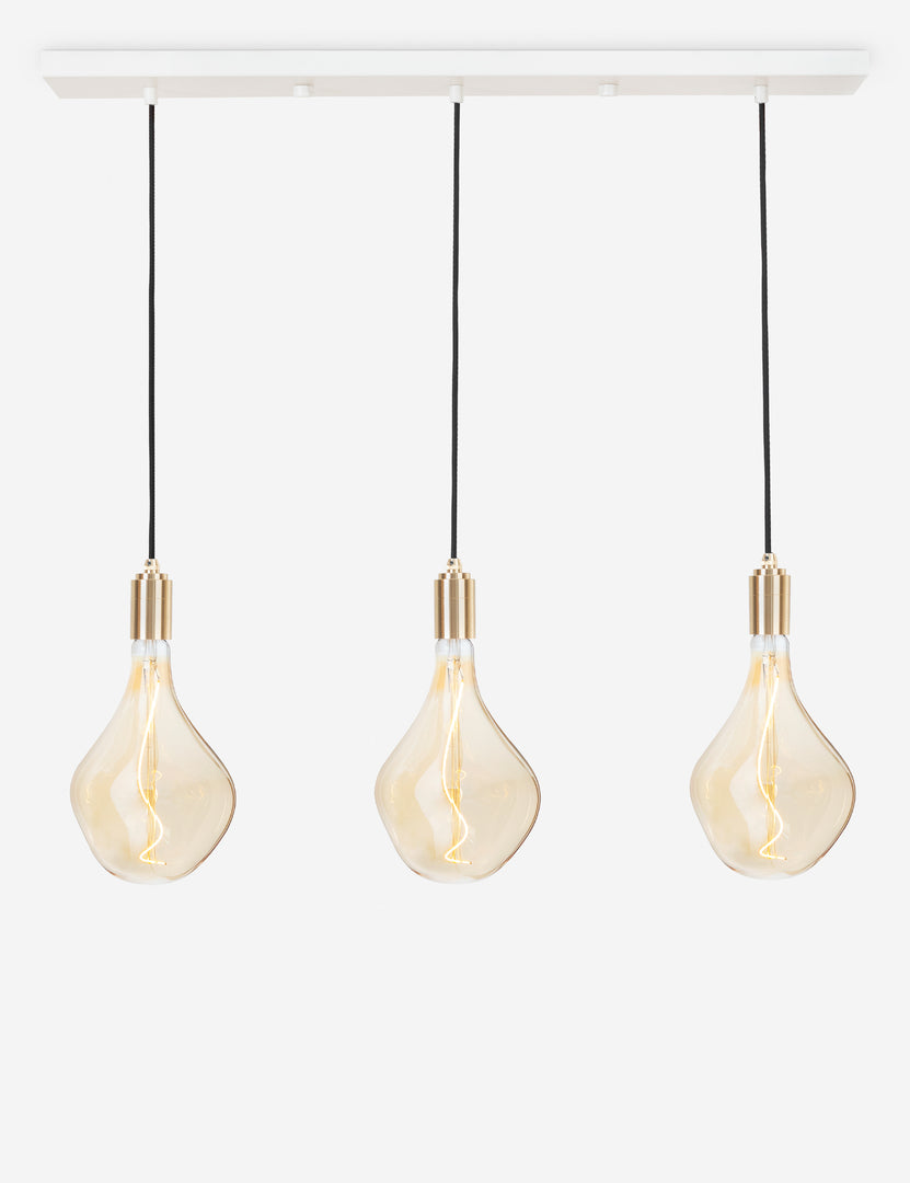 Triple Linear Pendant Light with Voronoi II by Tala
