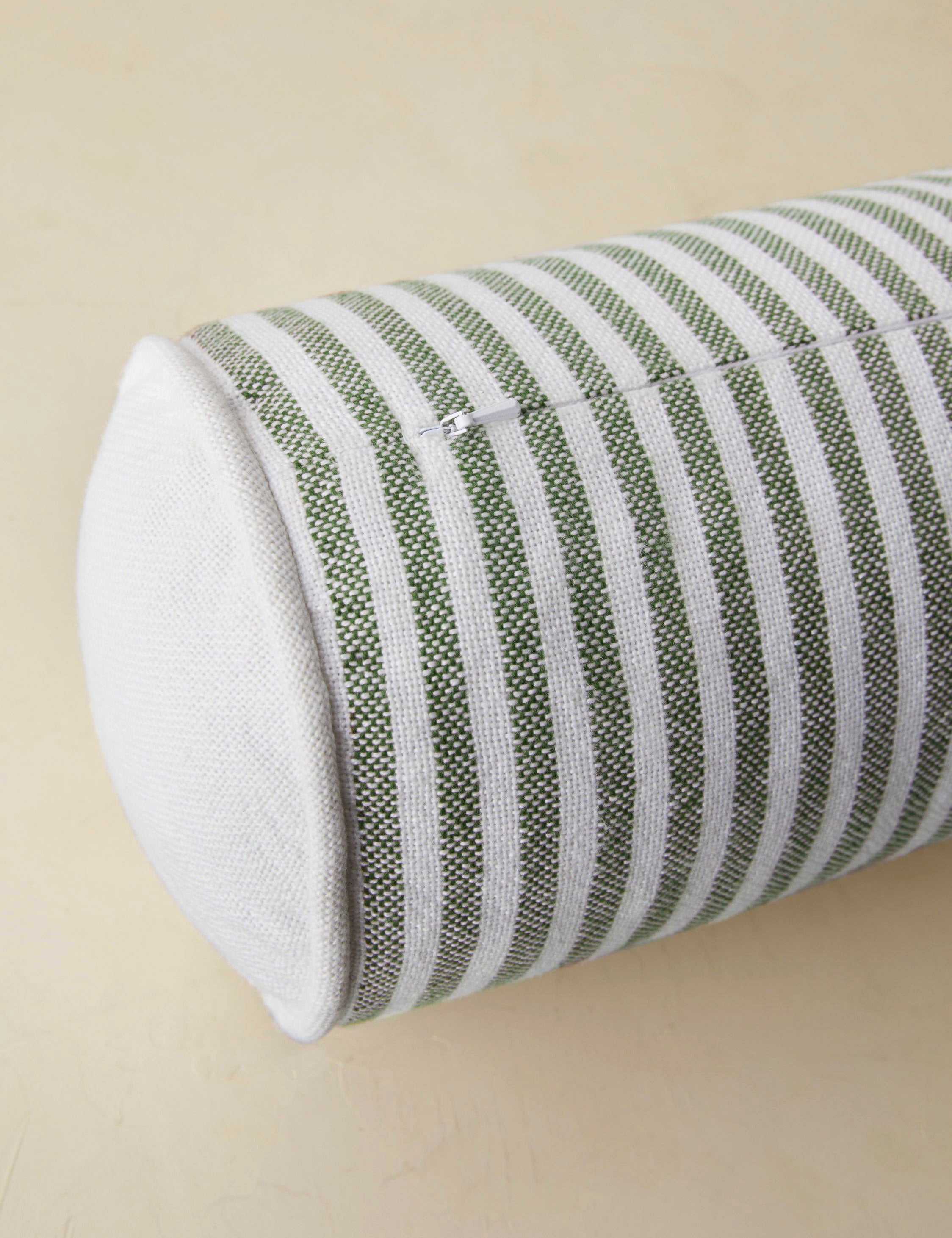 Littu Indoor / Outdoor Striped Bolster Pillow by Sarah Sherman Samuel in Moss