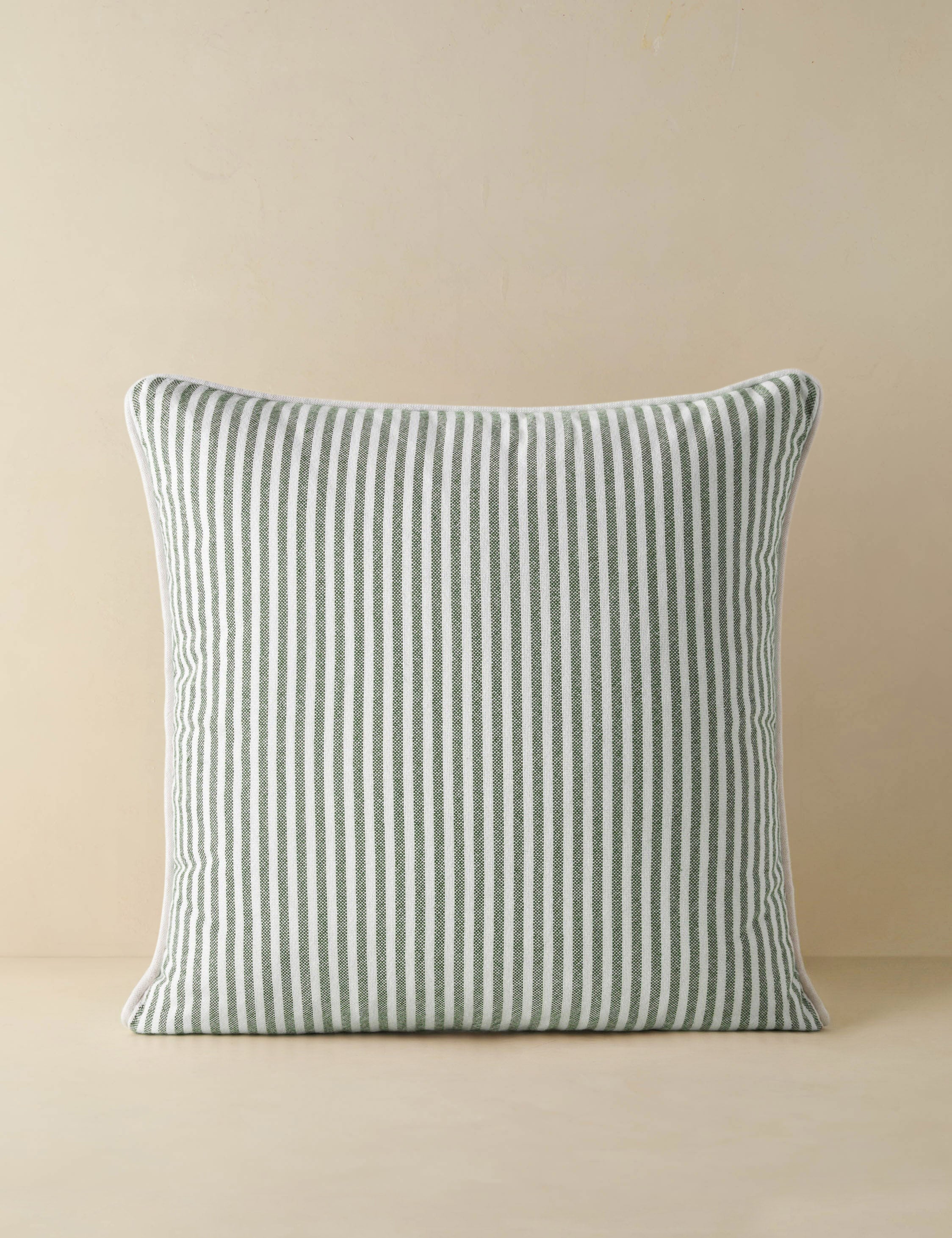 Littu Indoor / Outdoor Striped Throw Pillow by Sarah Sherman Samuel in Moss
