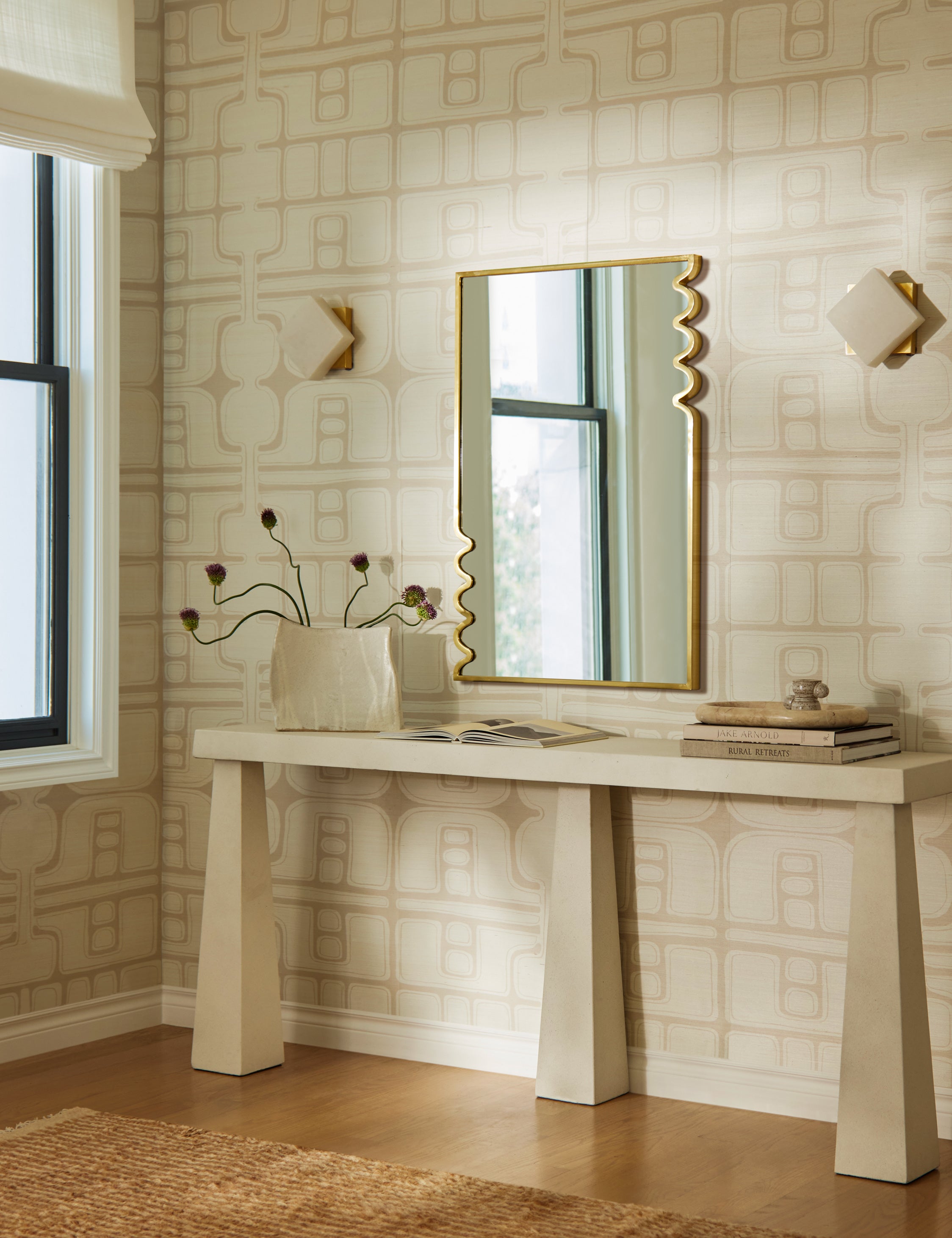Avila modern narrow console table.