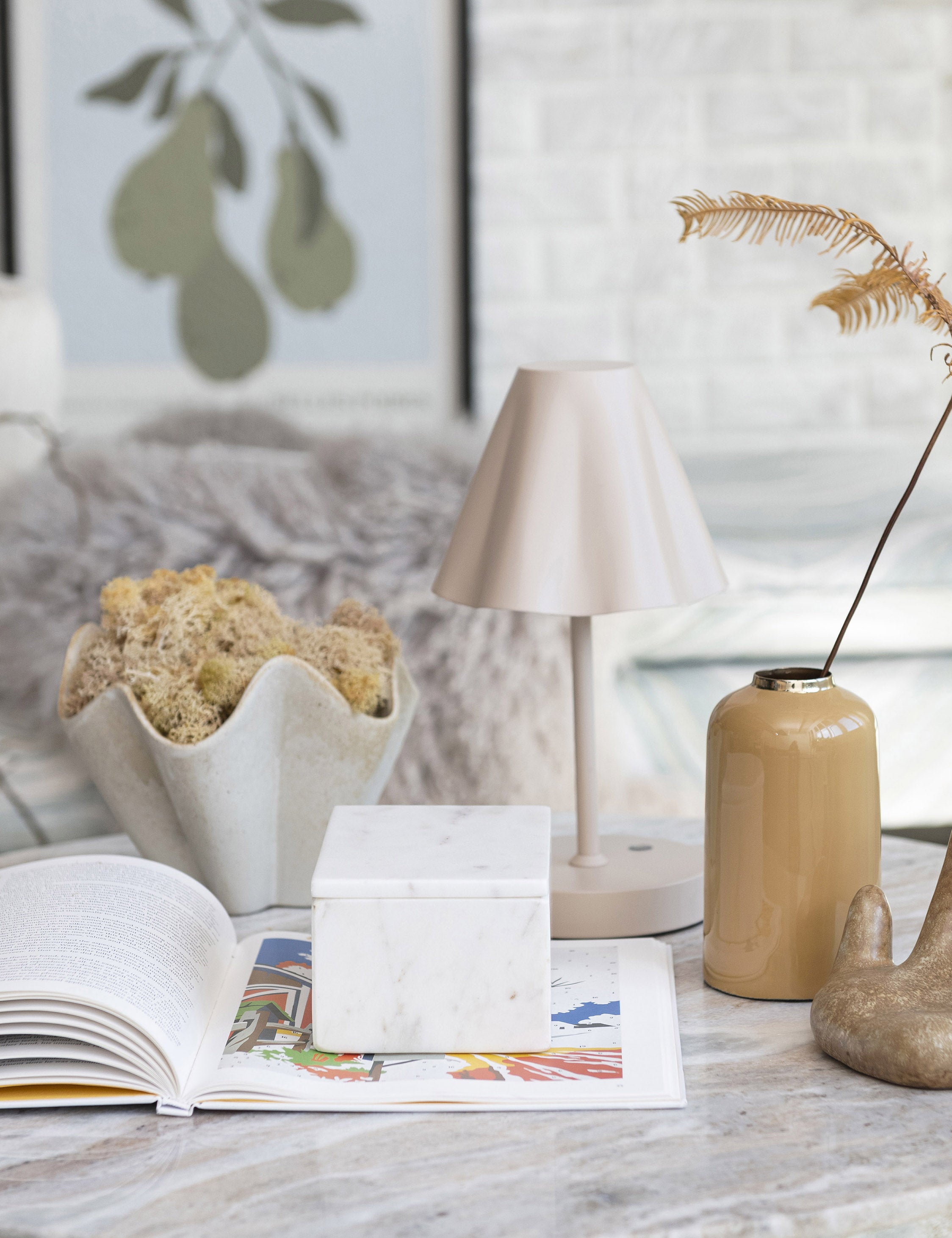 Wickham Mini Cordless Table Lamp : Sand