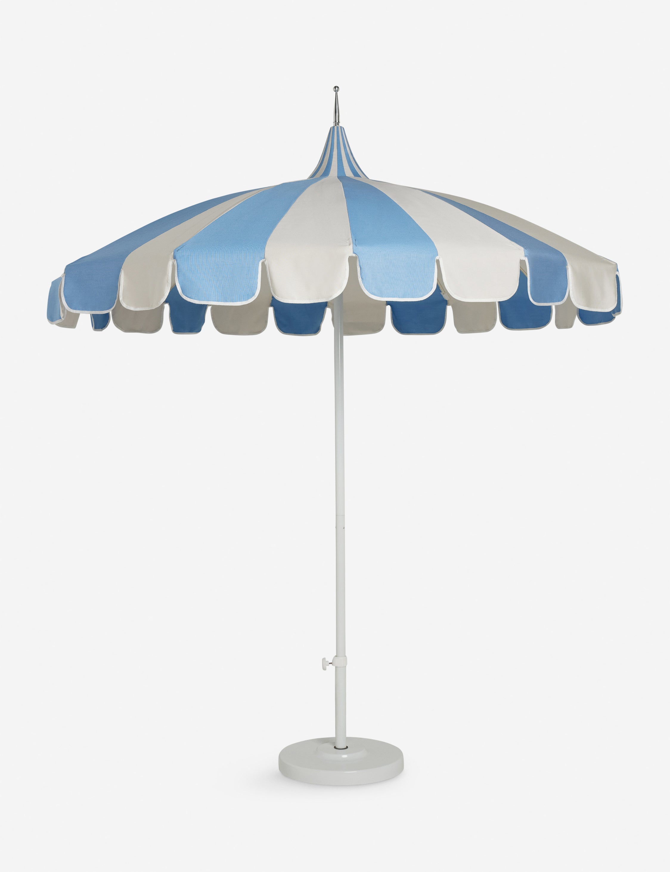 Aamu pointed silhouette patio and pool umbrella by Sarah Sherman Samuel