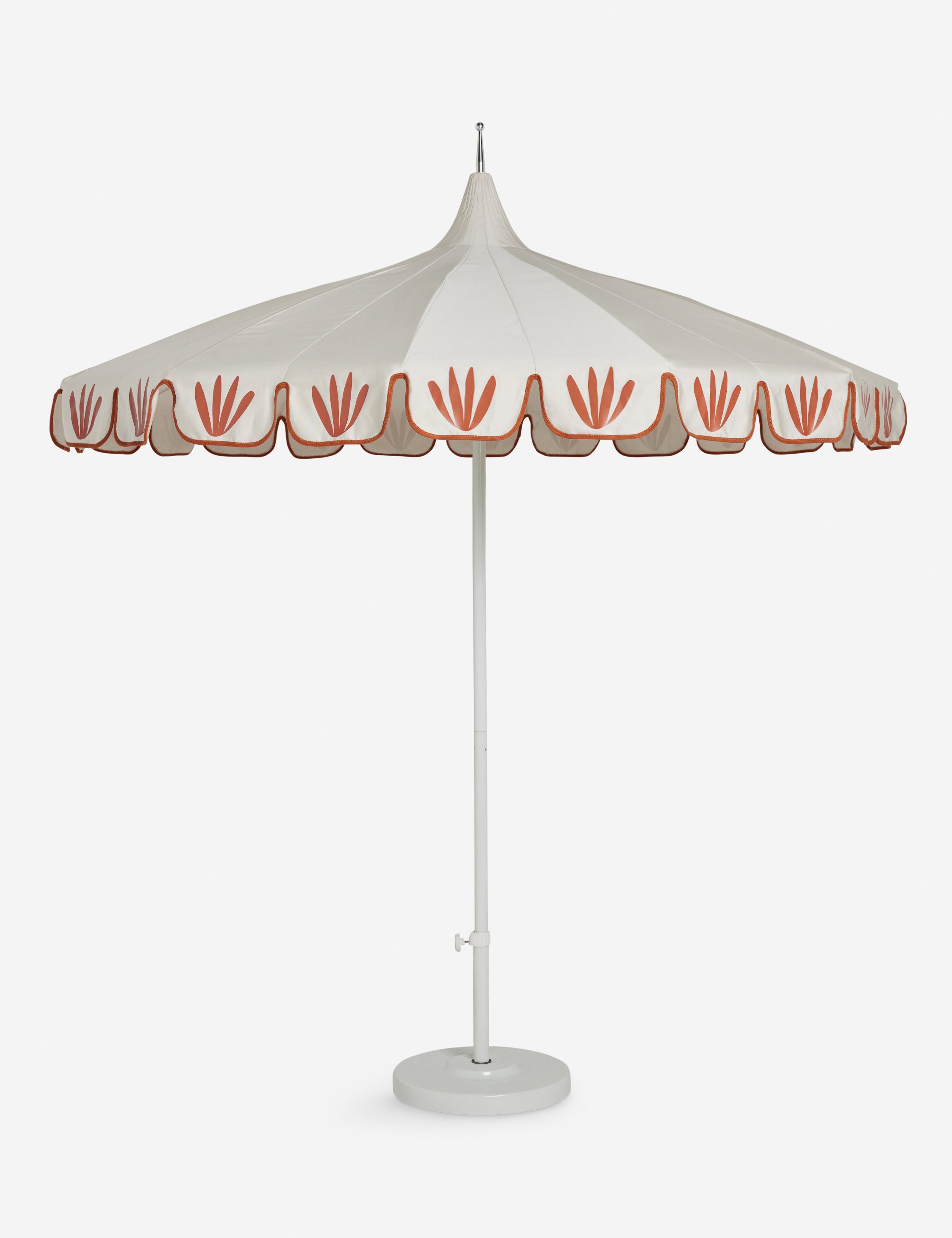 Aamu pointed silhouette patio and pool umbrella by Sarah Sherman Samuel
