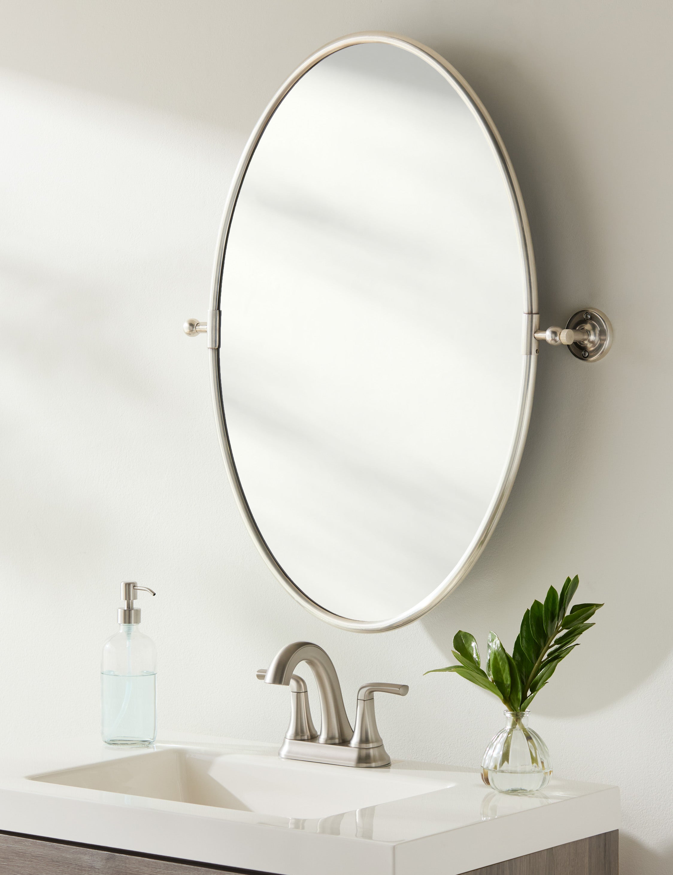 Caferro Oval Mirror : Antiqued Gold