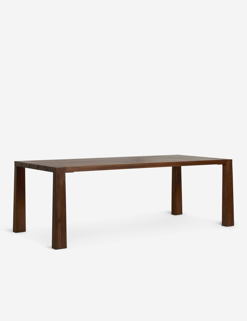 #color::espresso | Bassano modern teak outdoor dining table