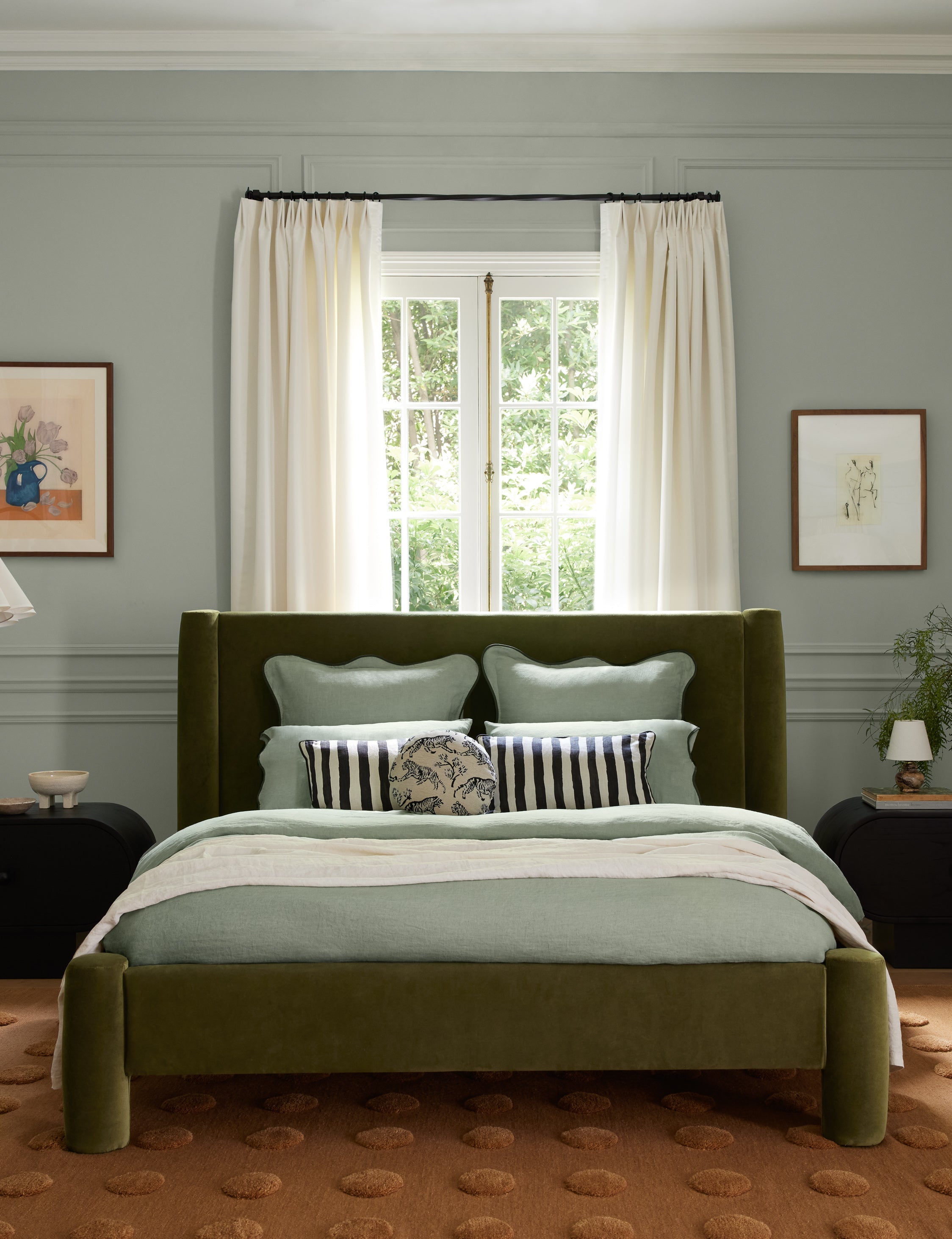 Essie Hemp Duvet Cover by Sarah Sherman Samuel : Cream / Full/Queen / Duvet Cover