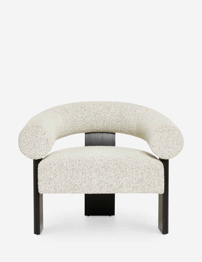 #color::black | Celeste black wood accent chair with wishbone frame