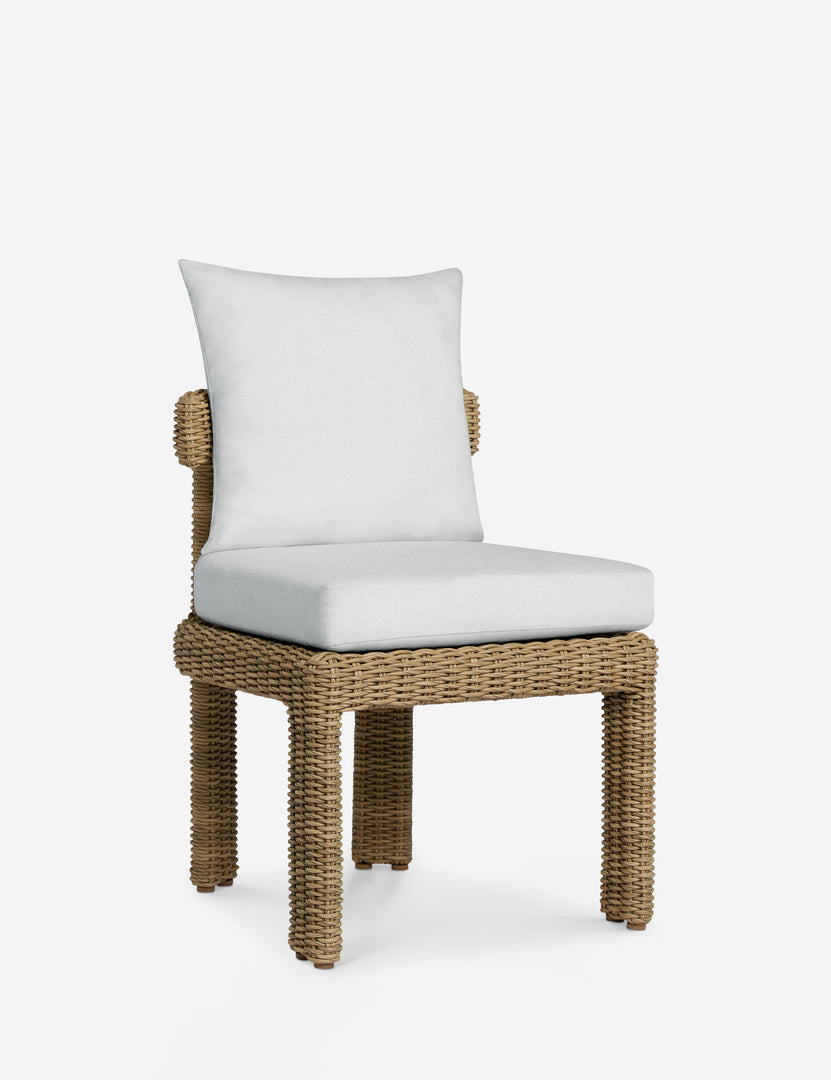 #color::natural | Hadler modern sculptural wicker outdoor dining chair