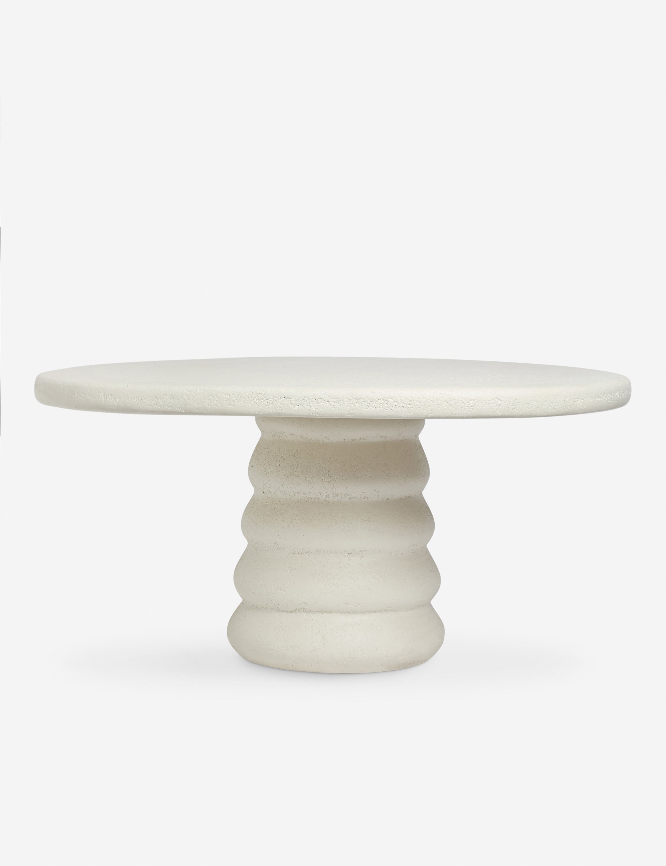 Hannu modern round fibercement dining table by Aimee Song