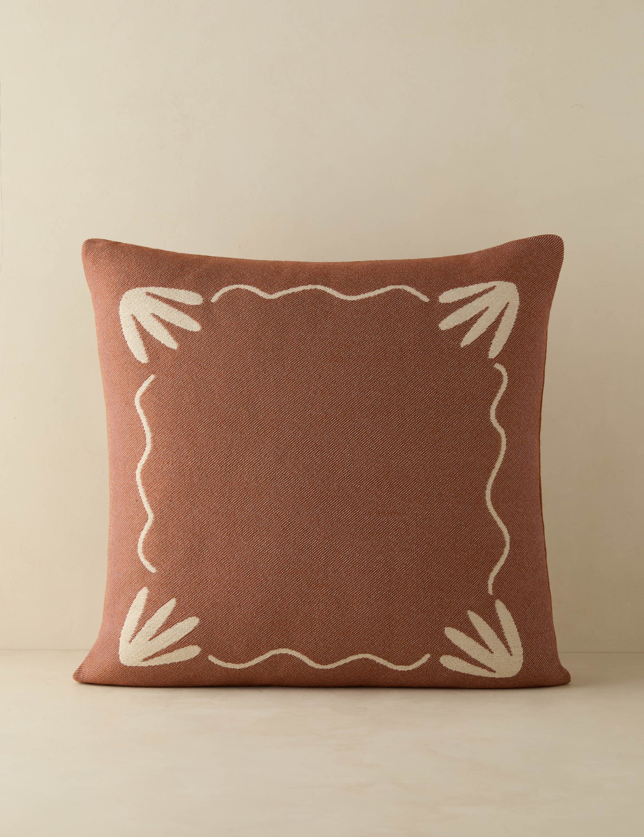 Lovett minimalist border design indoor / outdoor pillow by Sarah Sherman Samuel