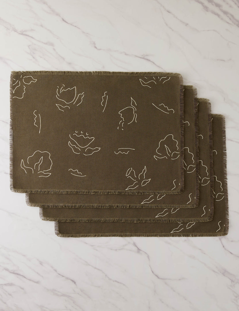 #color:dark-olive #style::placemat--set-of-4