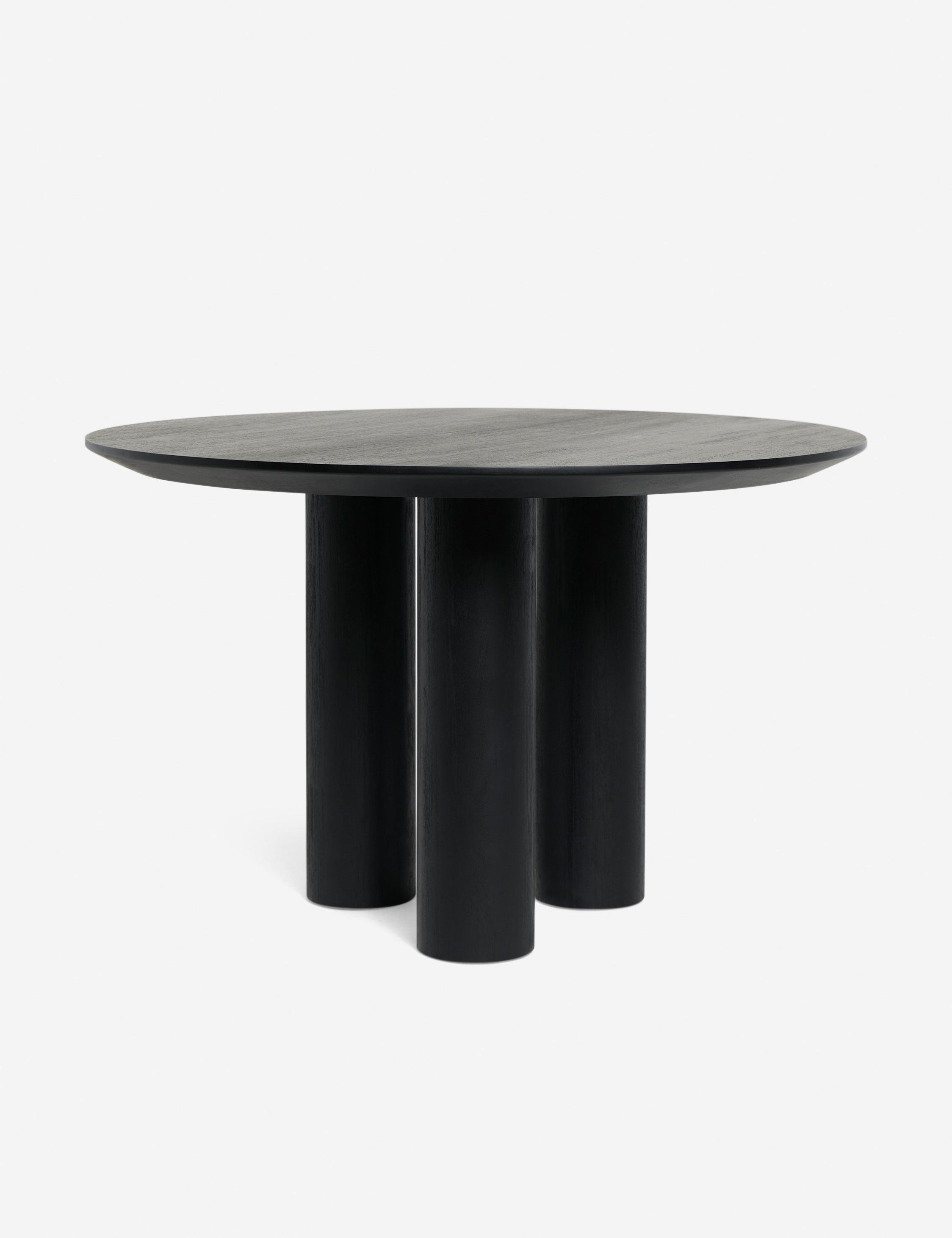 Mojave round dining table in black.