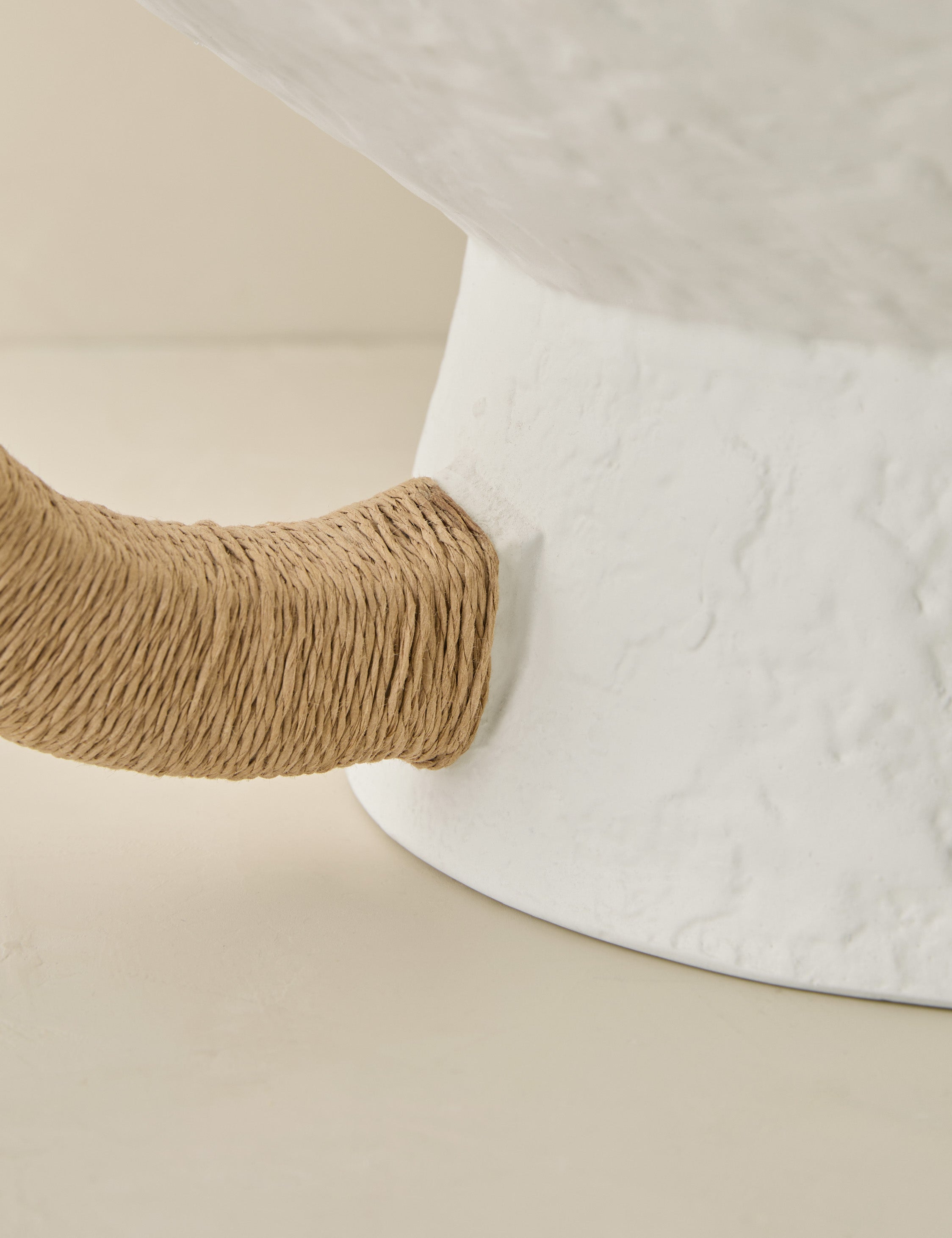 Close up of the Olea modern decorative pedestal bowl.