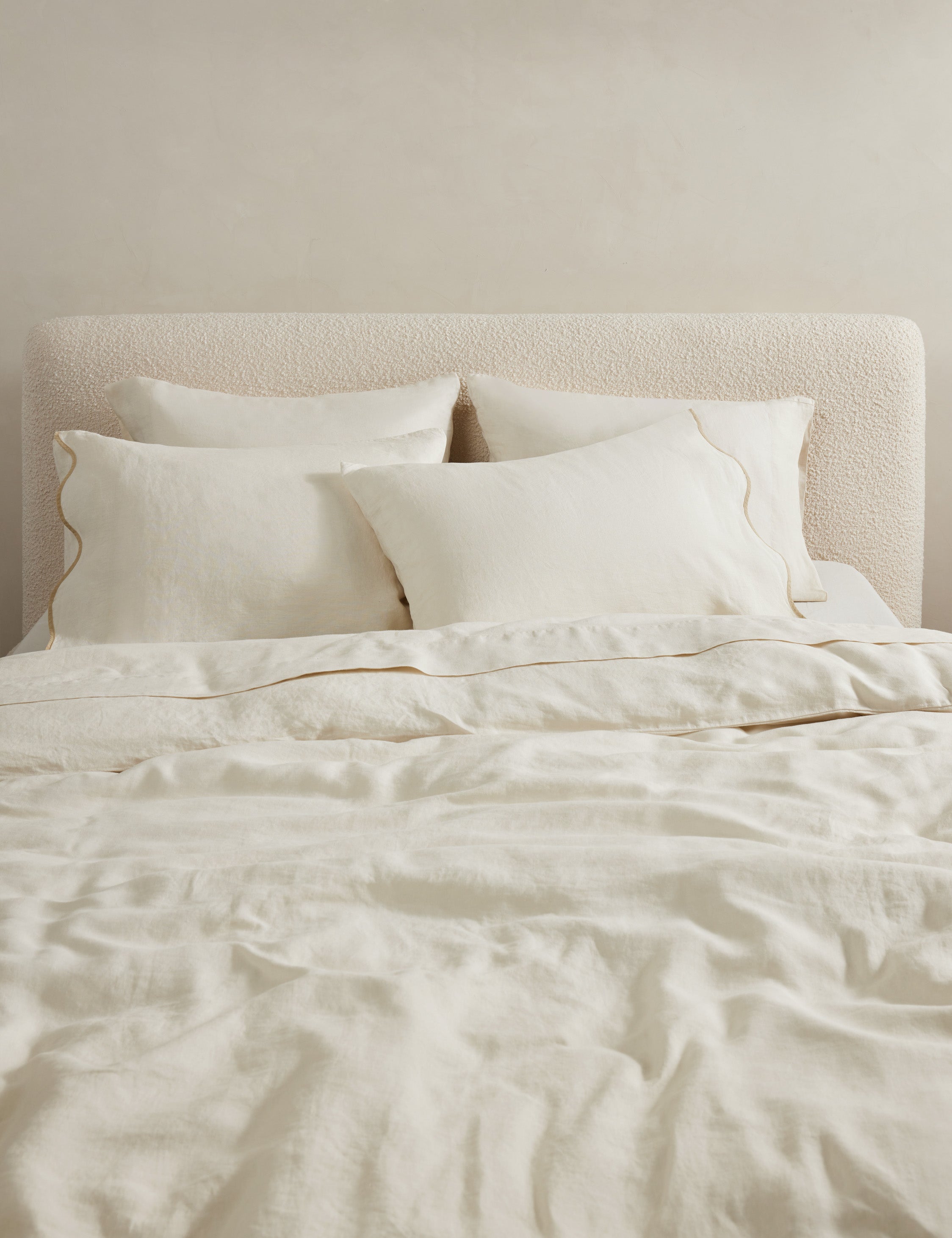 Essie soft, breathable hemp duvet cover in cream