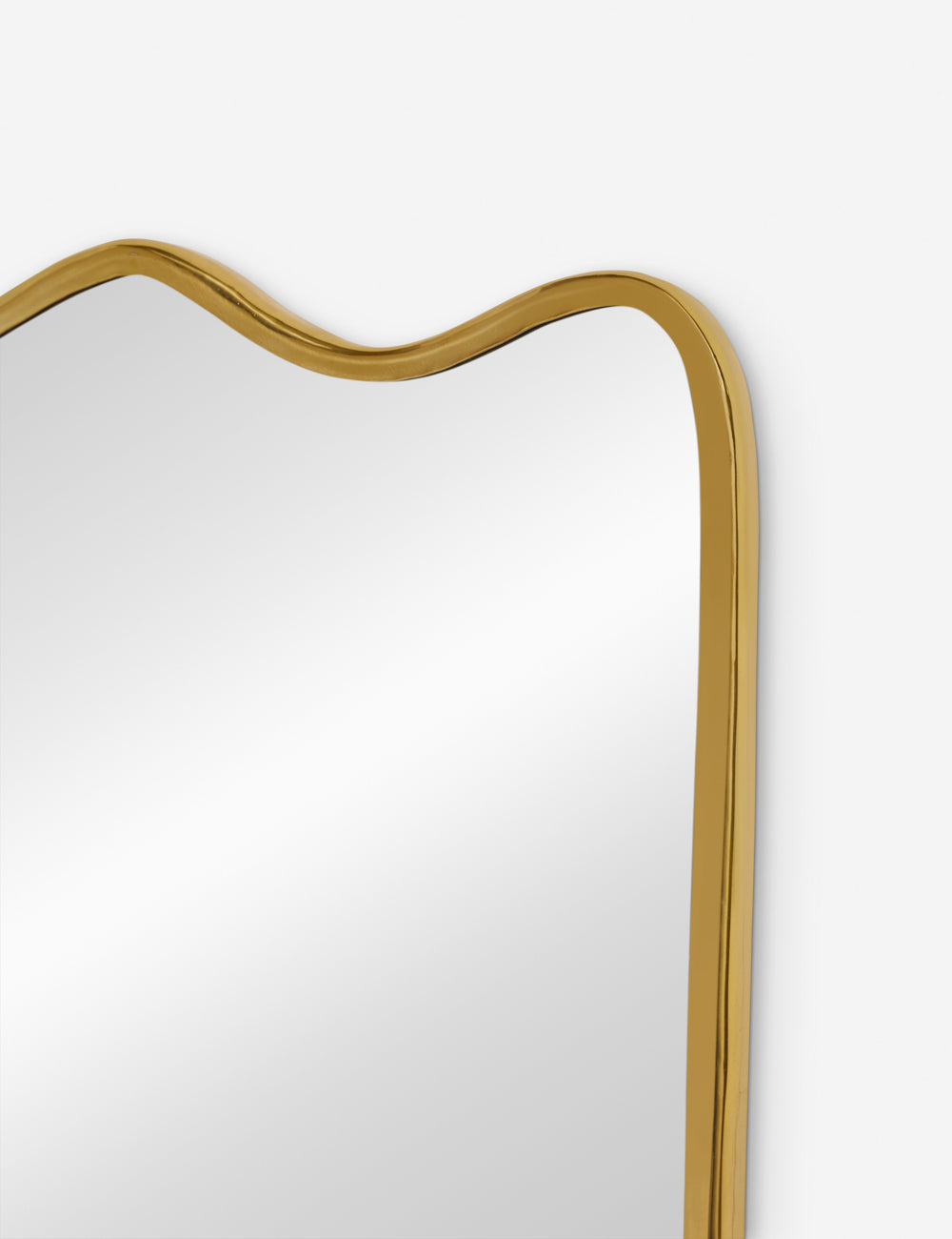 The top corner of the rook mantel mirror