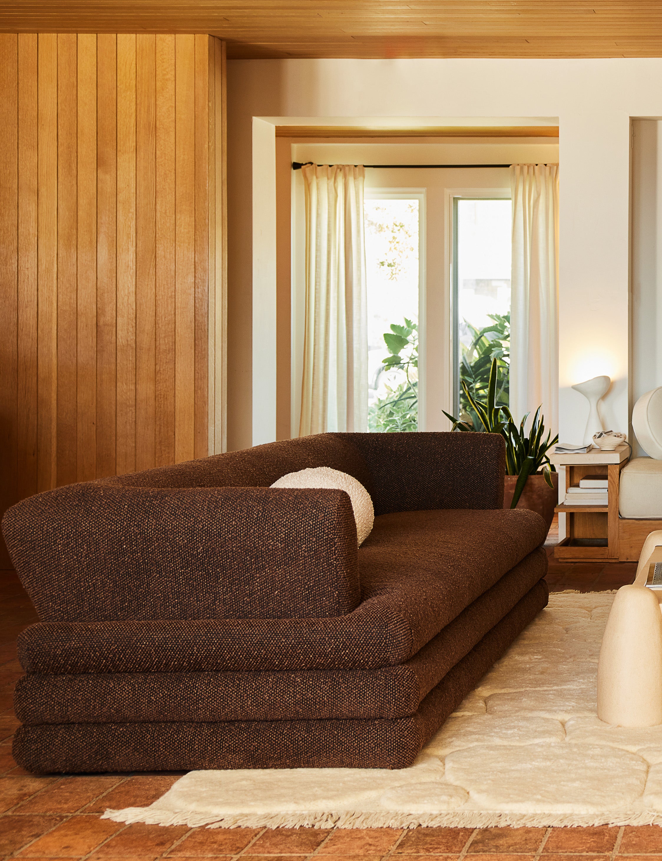 Babs Sofa by Sarah Sherman Samuel : Brown Boucle / 108