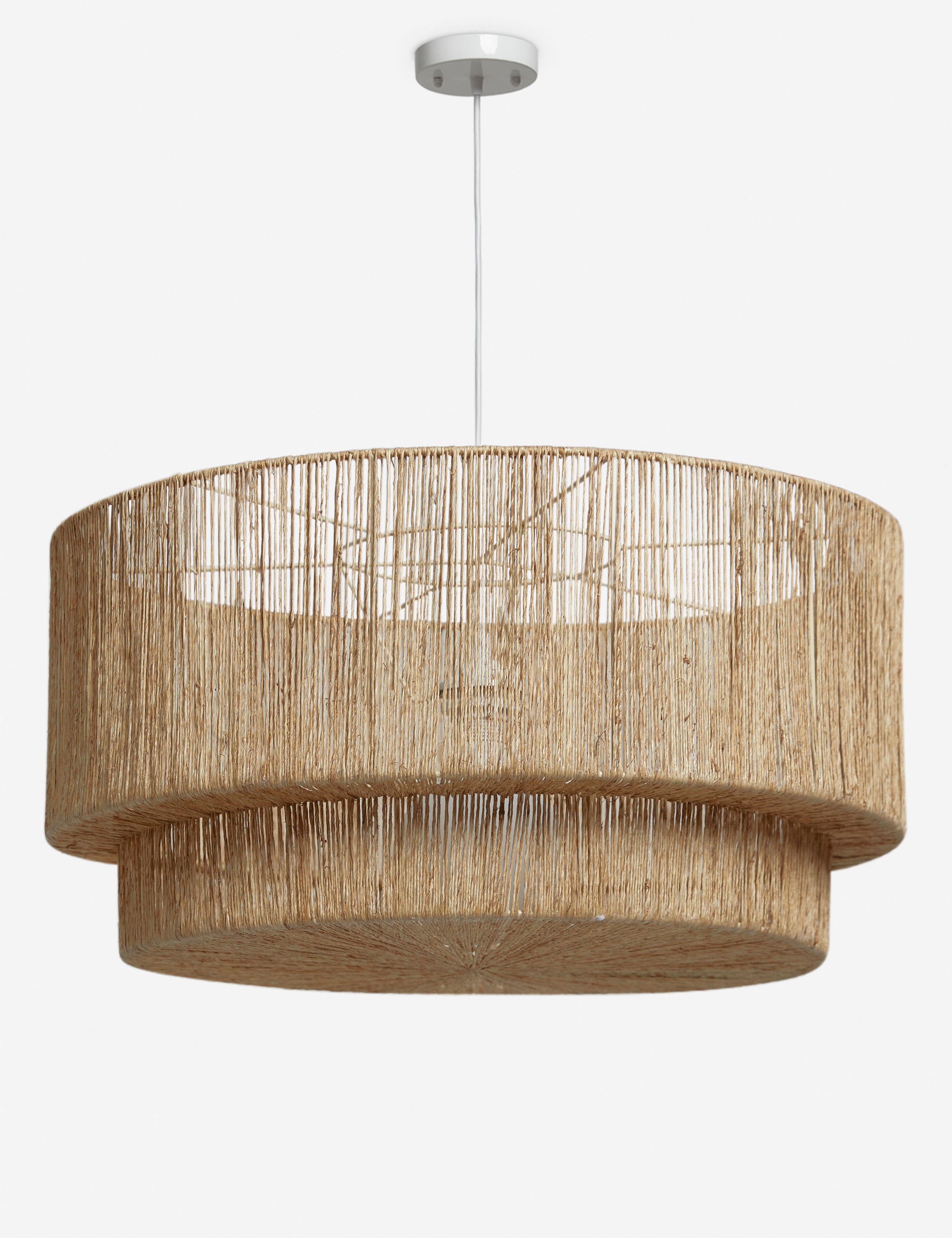 Sayan natural jute-wrapped pendant light