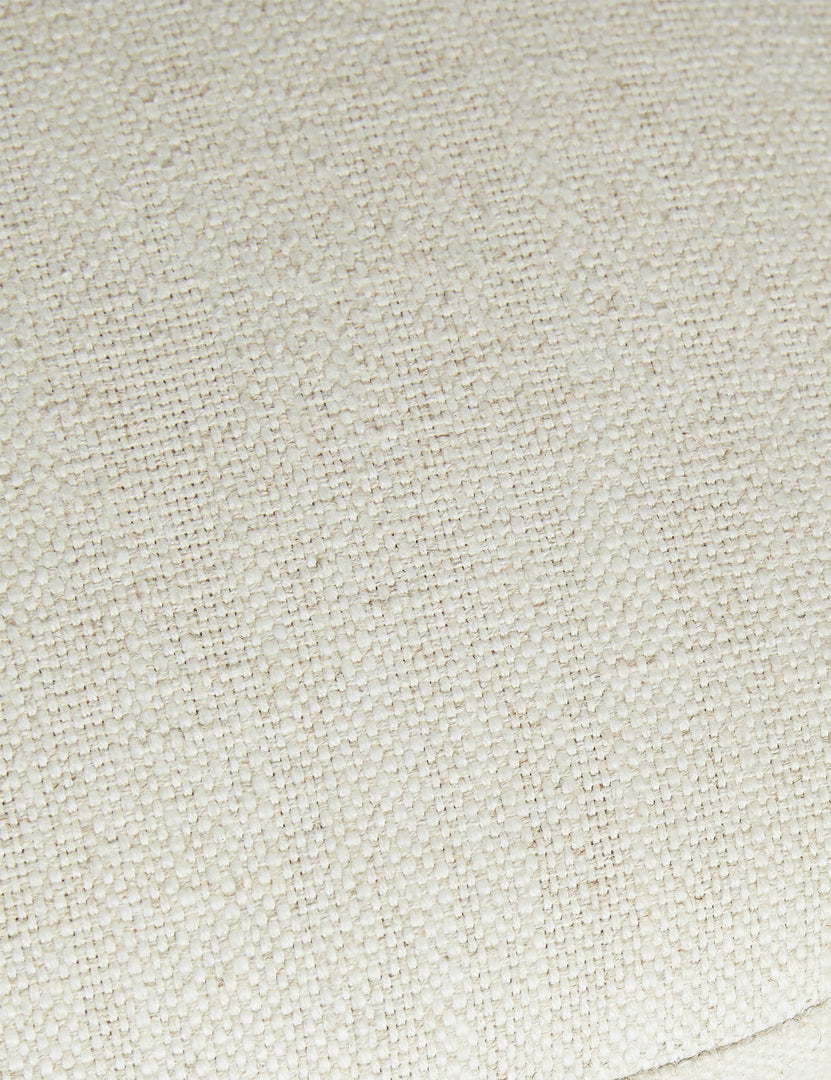 #color::ivory-basketweave | Close up of the seat of the Truett modern dining chair.