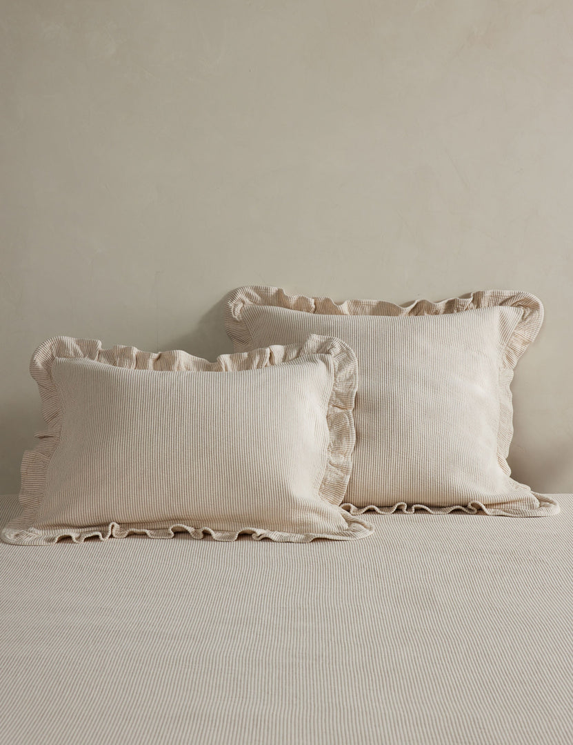 #size::standard #size::king | Vekki relaxed cotton pillow sham set