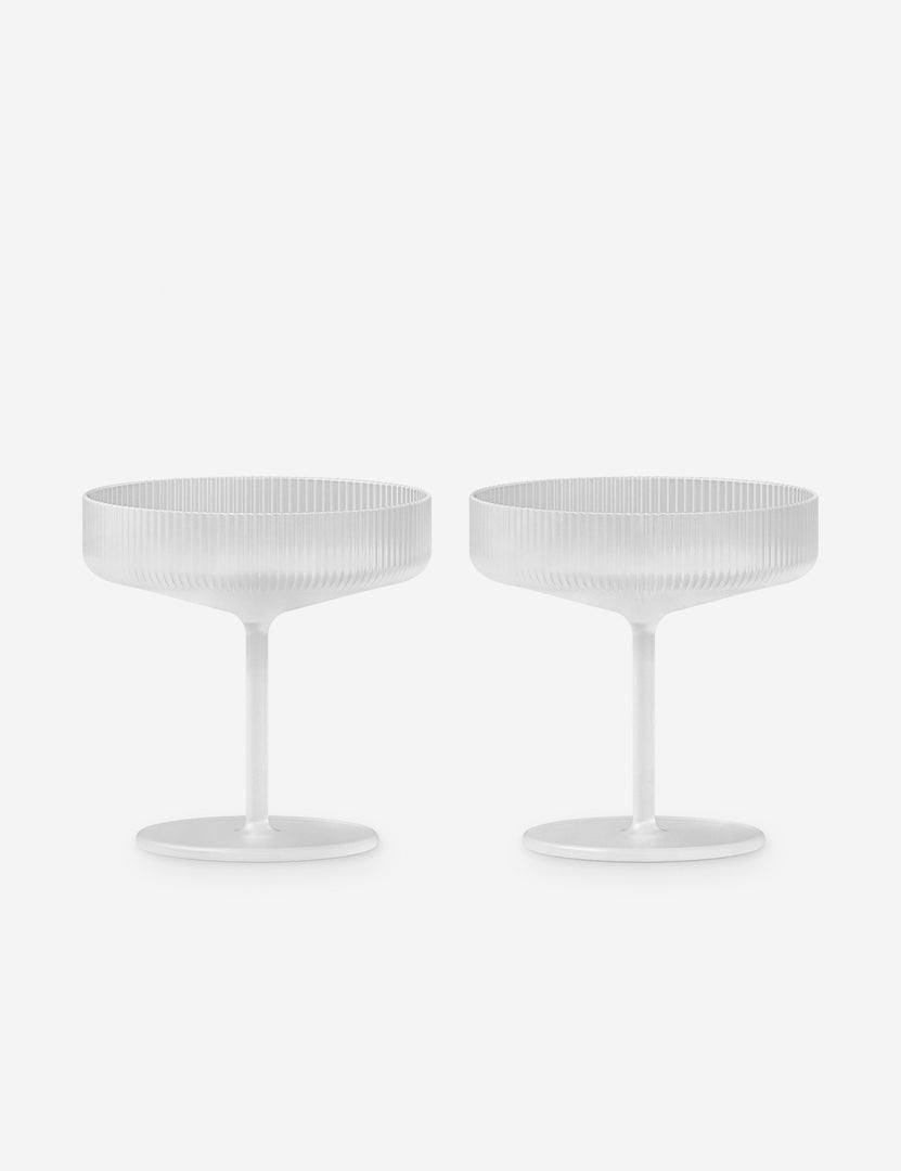 #color::frosted #style::champagne-coupes--set-of-2