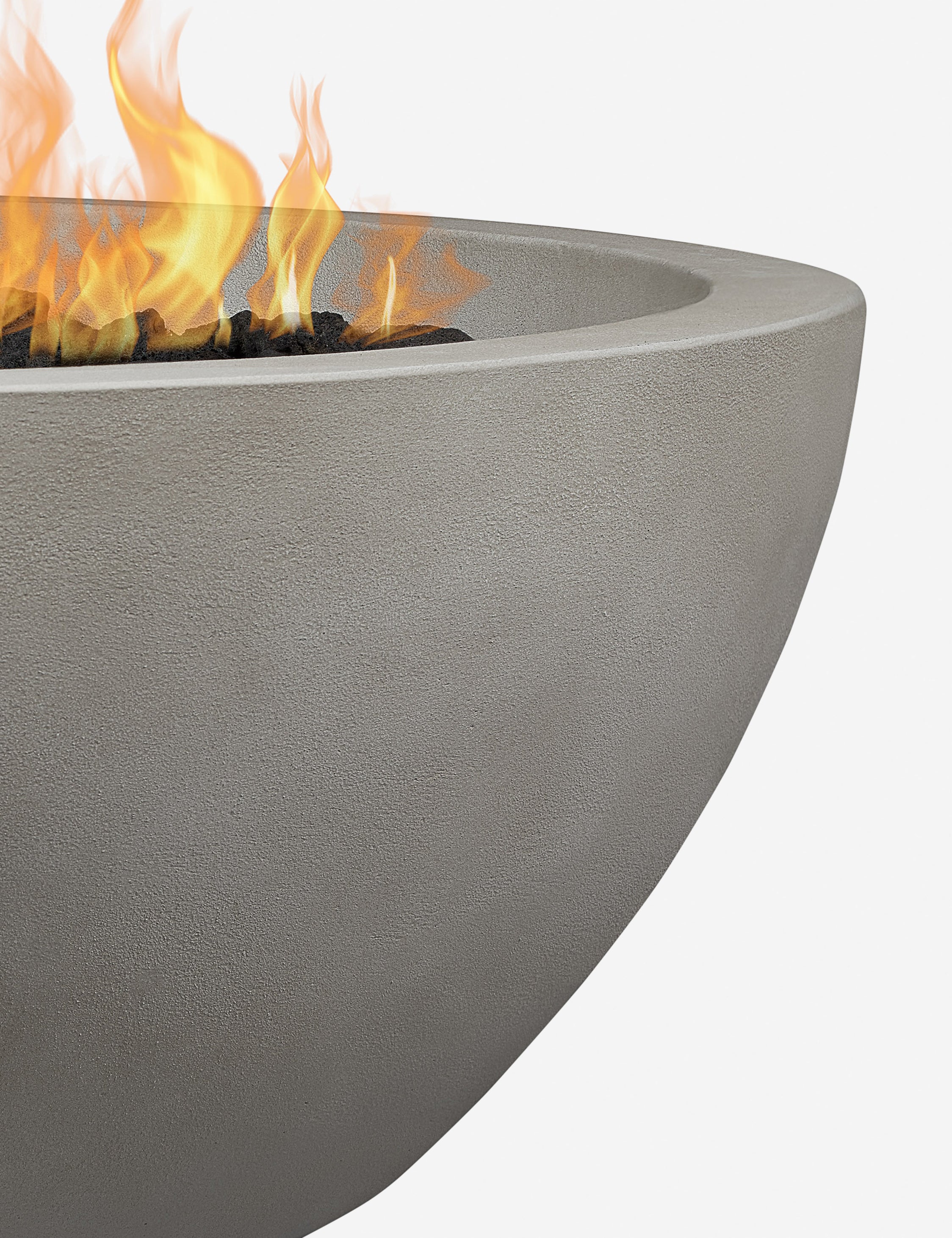 Side of the Benno shade round fire bowl
