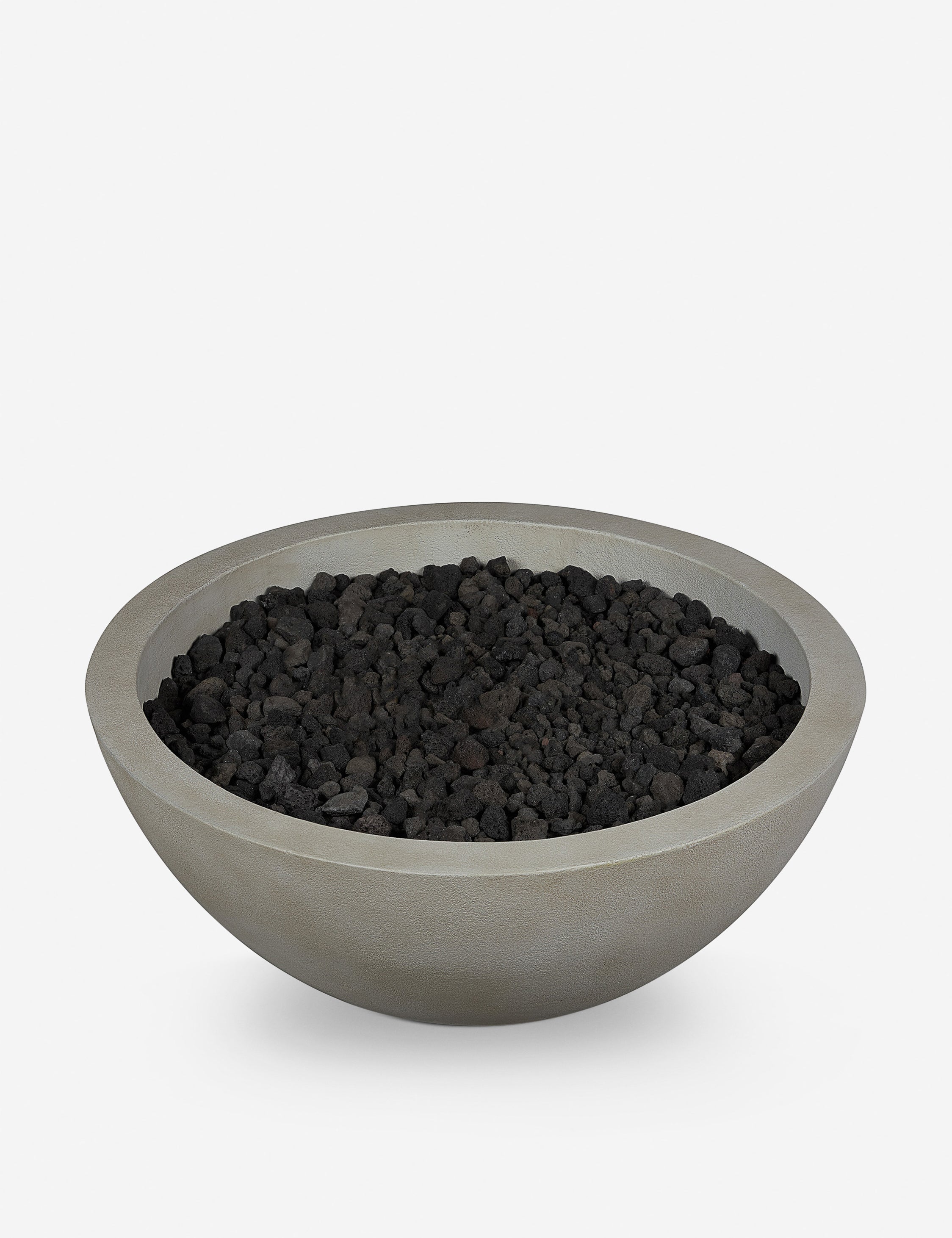 The Benno shade 38 inch round fire bowl unlit