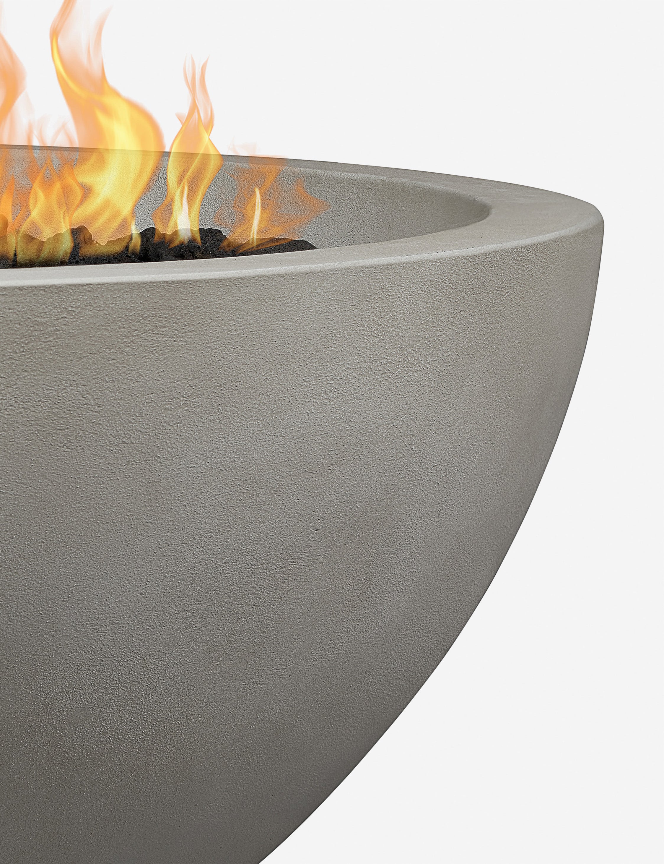 Side of the Benno shade round fire bowl