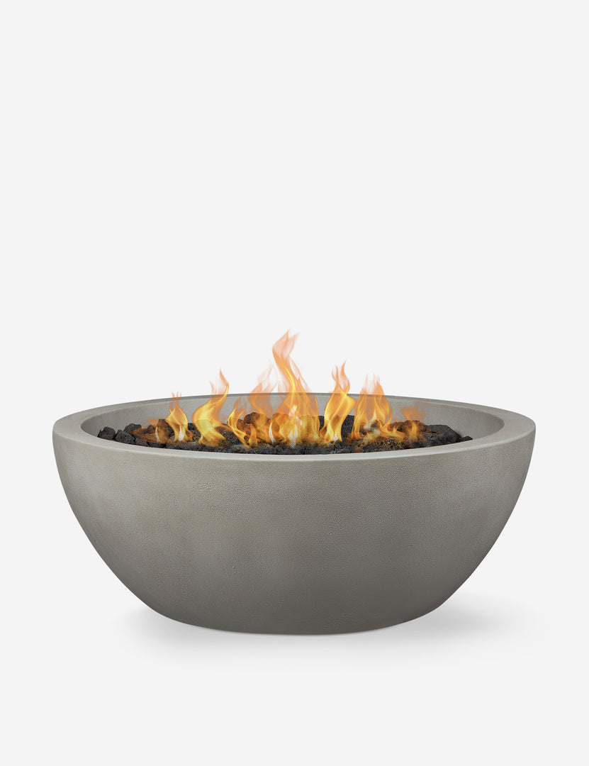 #color::shade #size::42- #configuration::propane | Benno shade 42 inch propane round fire bowl with glass fiber and reinforced concrete