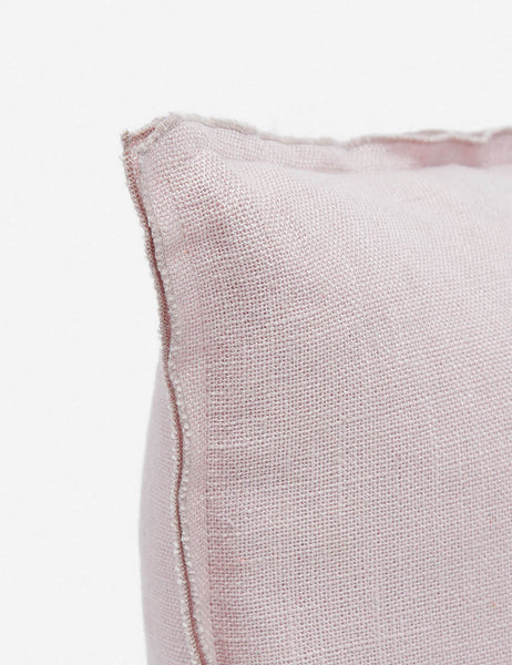 #color::greige #style::square #fill type::with-feather-down-insert #fill type::pillow-cover-only | Corner of the arlo Greige square pillow