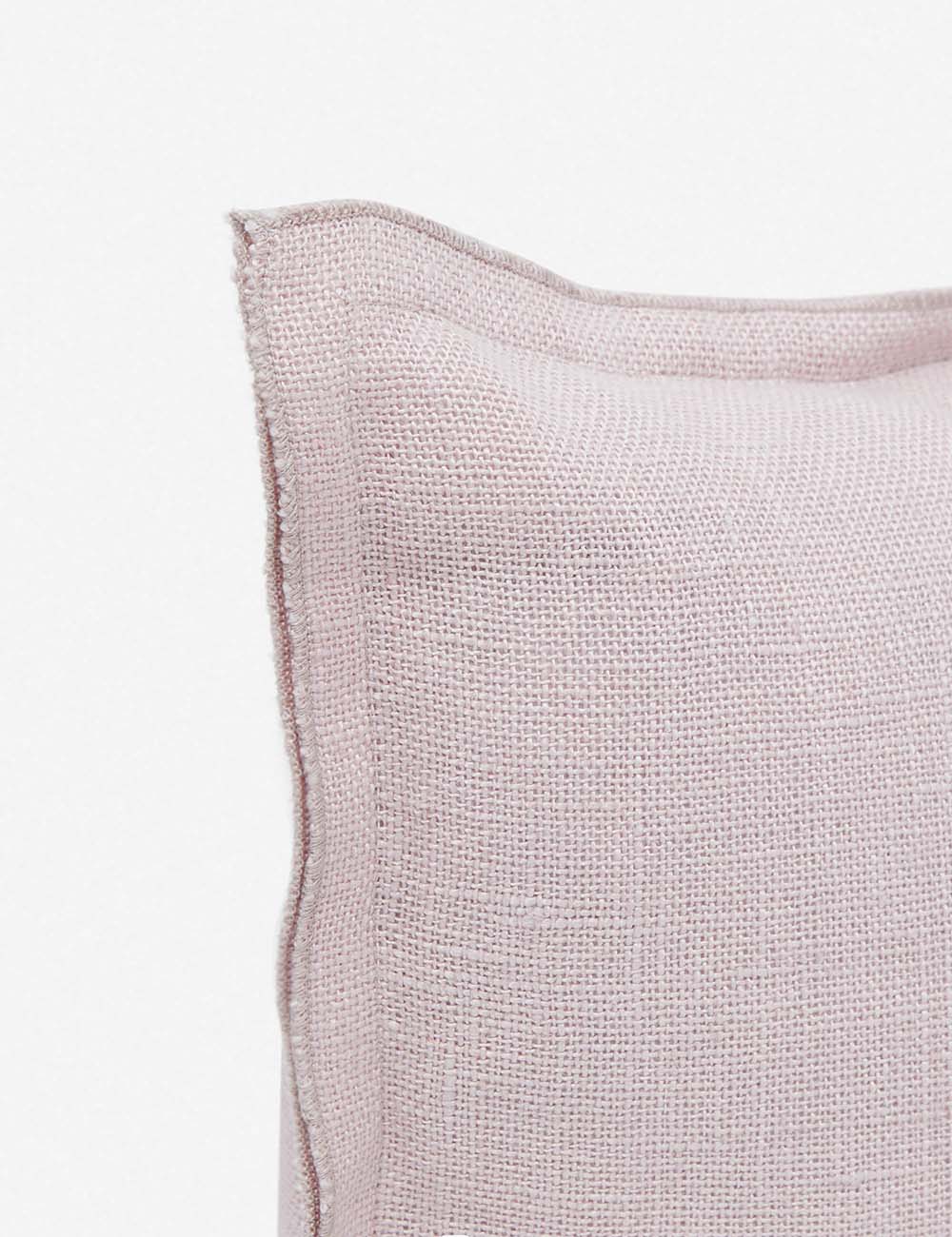 Corner of the arlo Greige lumbar pillow