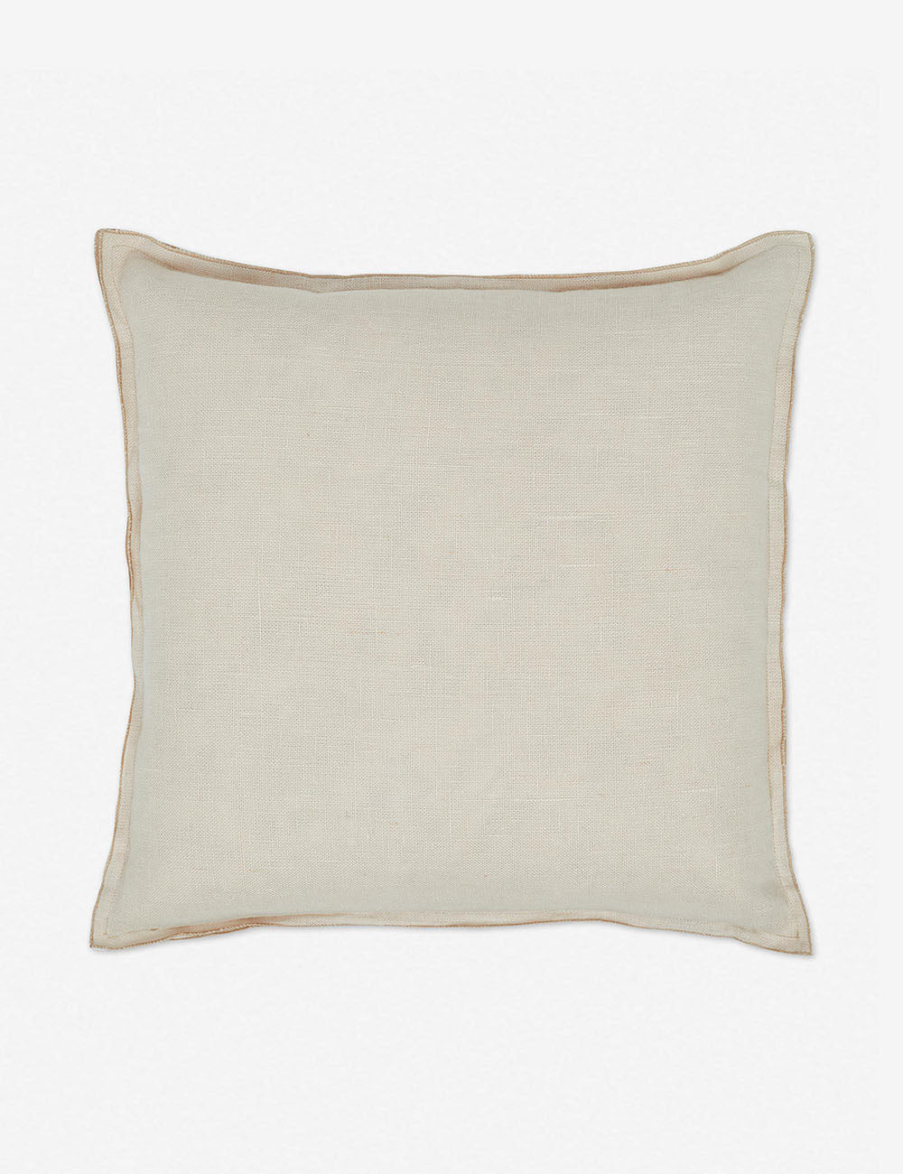 Arlo Light Natural flax linen solid square pillow