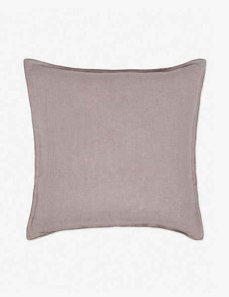 #color::dark-natural #style::square #fill type::with-feather-down-insert #fill type::pillow-cover-only | Arlo Dark Natural flax linen solid square pillow