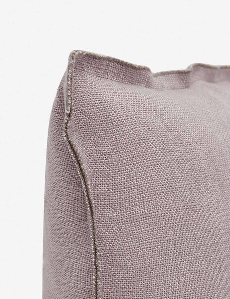 #color::dark-natural #style::square #fill type::with-feather-down-insert #fill type::pillow-cover-only | Corner of the arlo Dark Natural square pillow