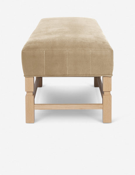 #color::brie-classic-velvet | Side of the Ambleside Brie beige Velvet bench