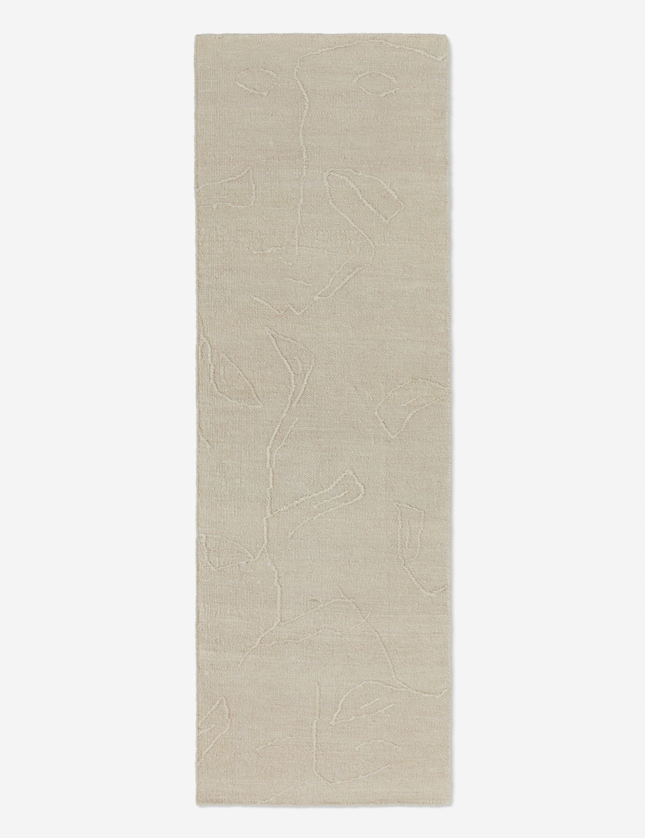 The beachwood rug in its runner size