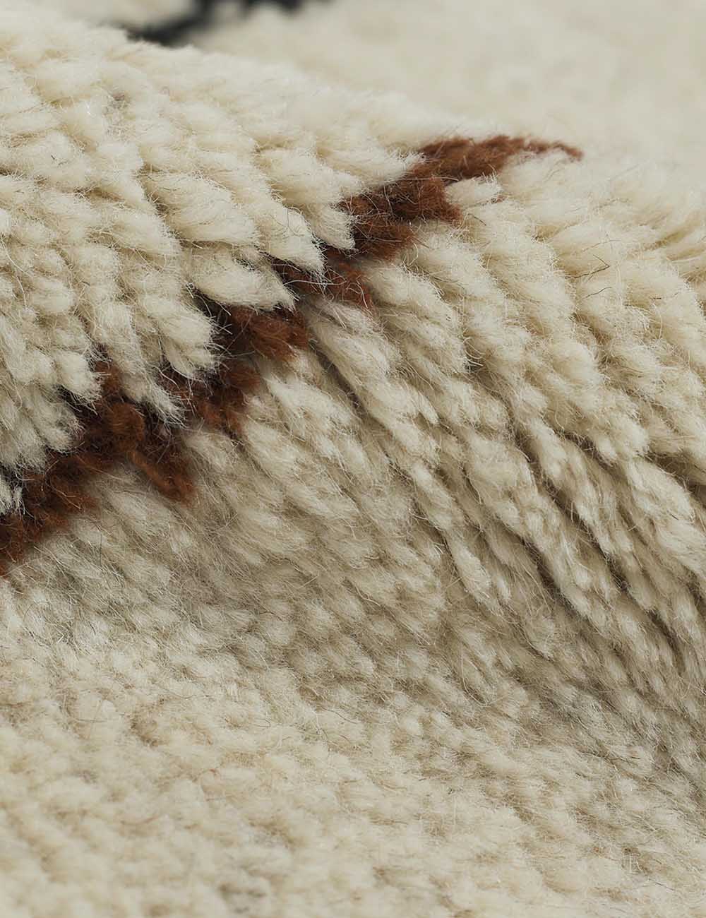 Wool fabric on the Irregular Grid Rug by Sarah Sherman Samuel