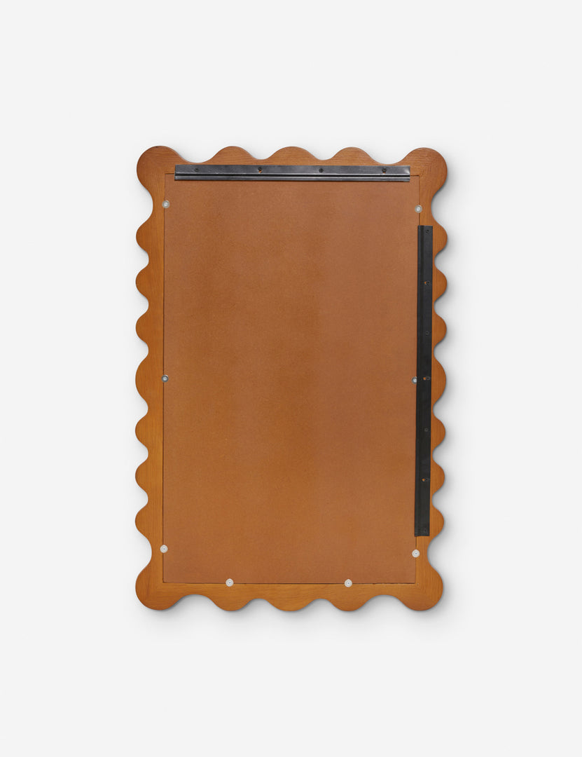 #color::honey-oak | Back of the Ripple Mirror 