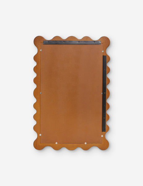 #color::honey-oak | Back of the Ripple Mirror 